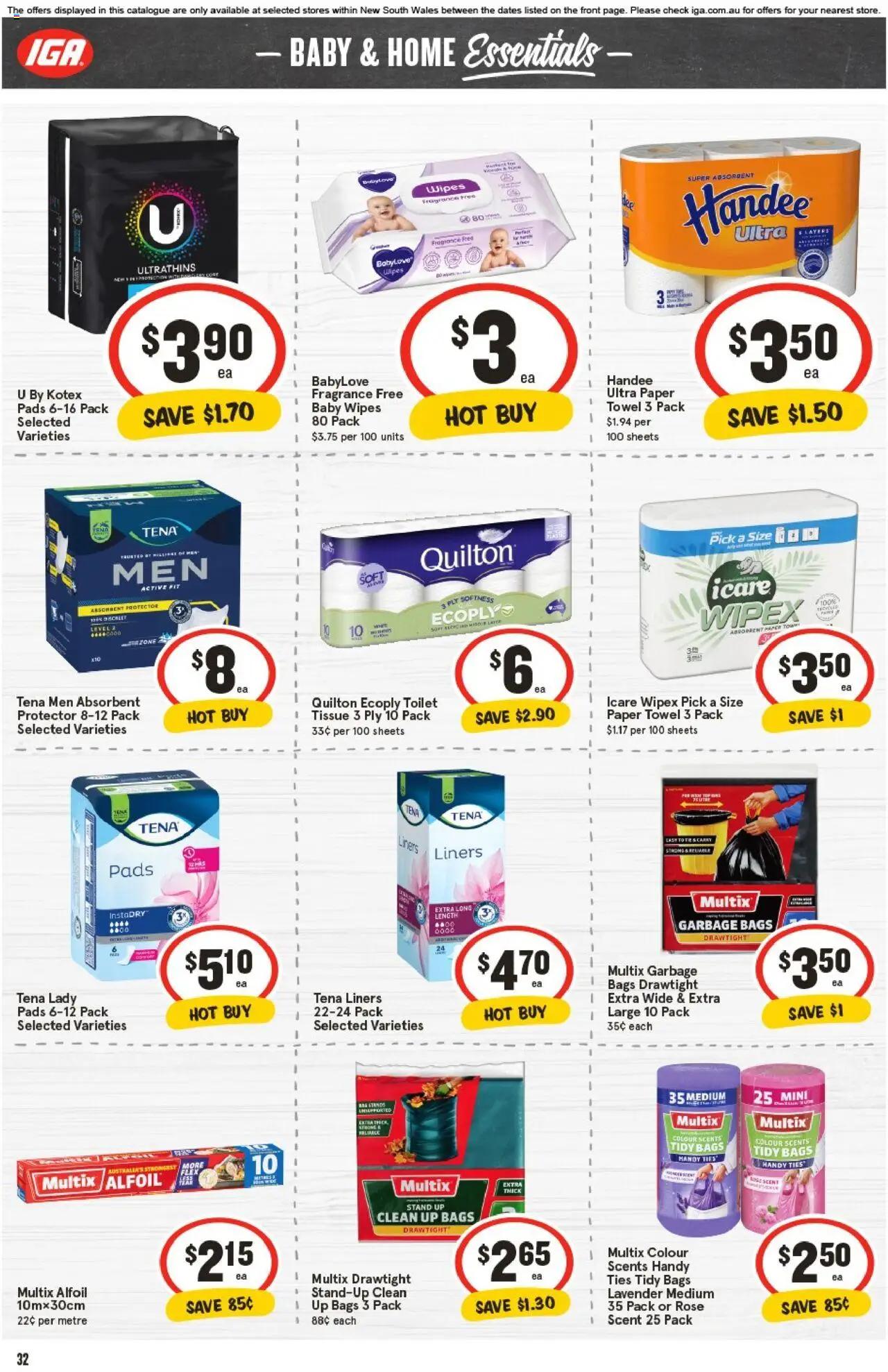 IGA catalogue - valid from 22.10.2025 | Page: 31 | Products: Toilet, Fragrance, Garbage bags