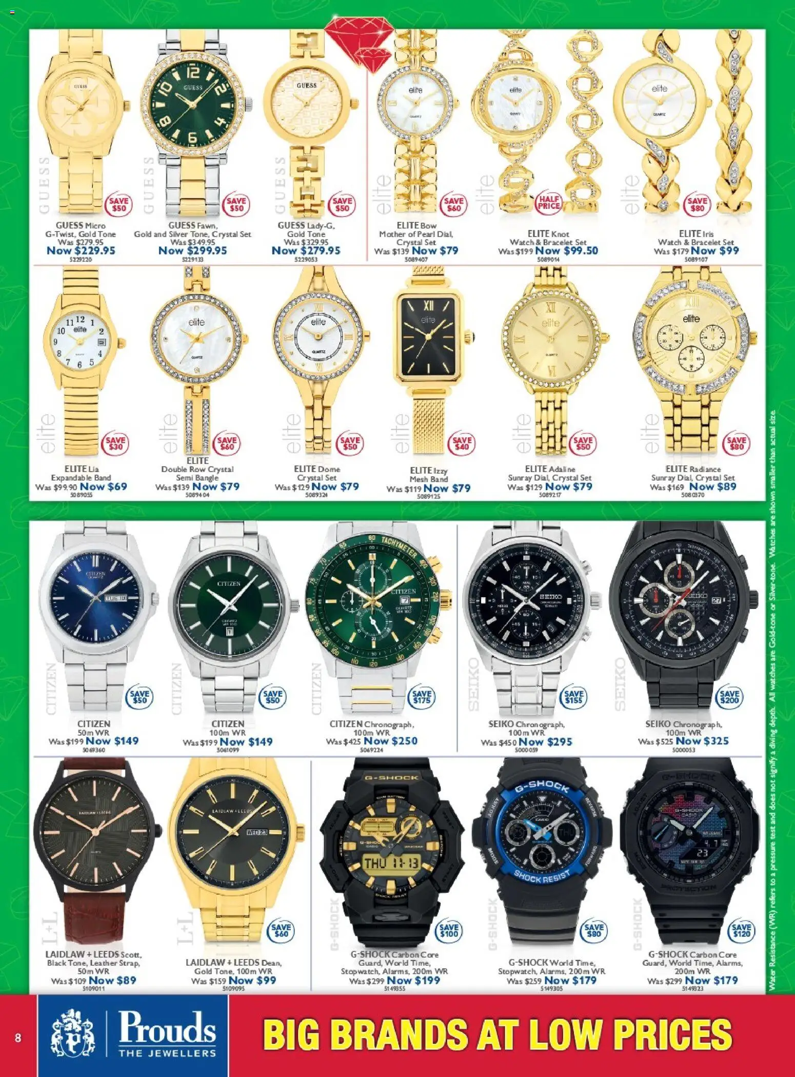 Prouds The Jewellers catalogue - valid from 16.02.2026 | Page: 8 | Products: Bracelet, Water, Watch