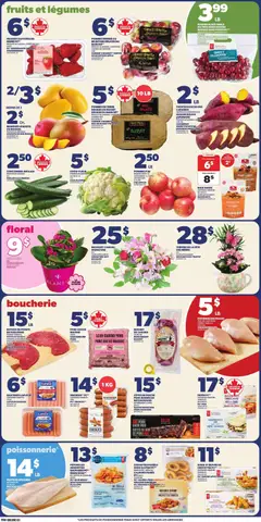 Preview of Provigo weekly flyer / circulaire from shop Provigo valid from 30.04.2026 | Page: 3 | Products: Strawberries, Nuts, Potatoes, Chicken
