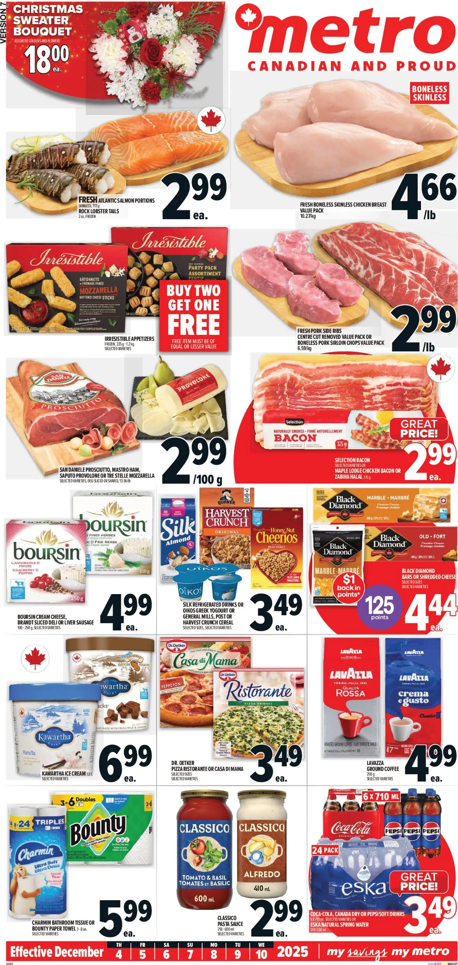 Metro flyer valid from 04.12.2025 | Page: 2 | Products: Ice cream, Cheese, Sweater, Pork