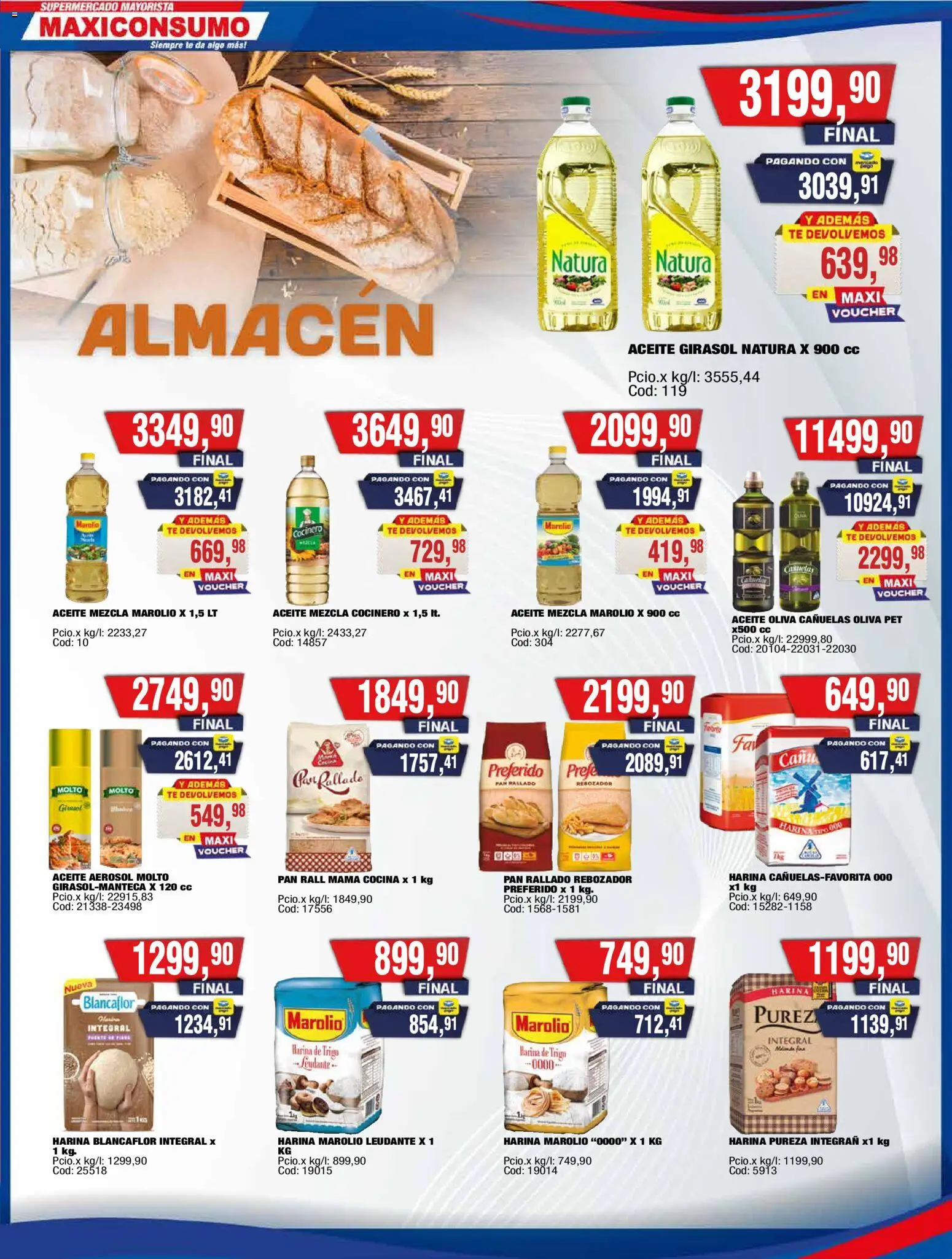 Maxiconsumo ofertas │ válido desde el 16.03.2026 | Página: 3 | Productos: Aceite, Oliva, Pan, Té