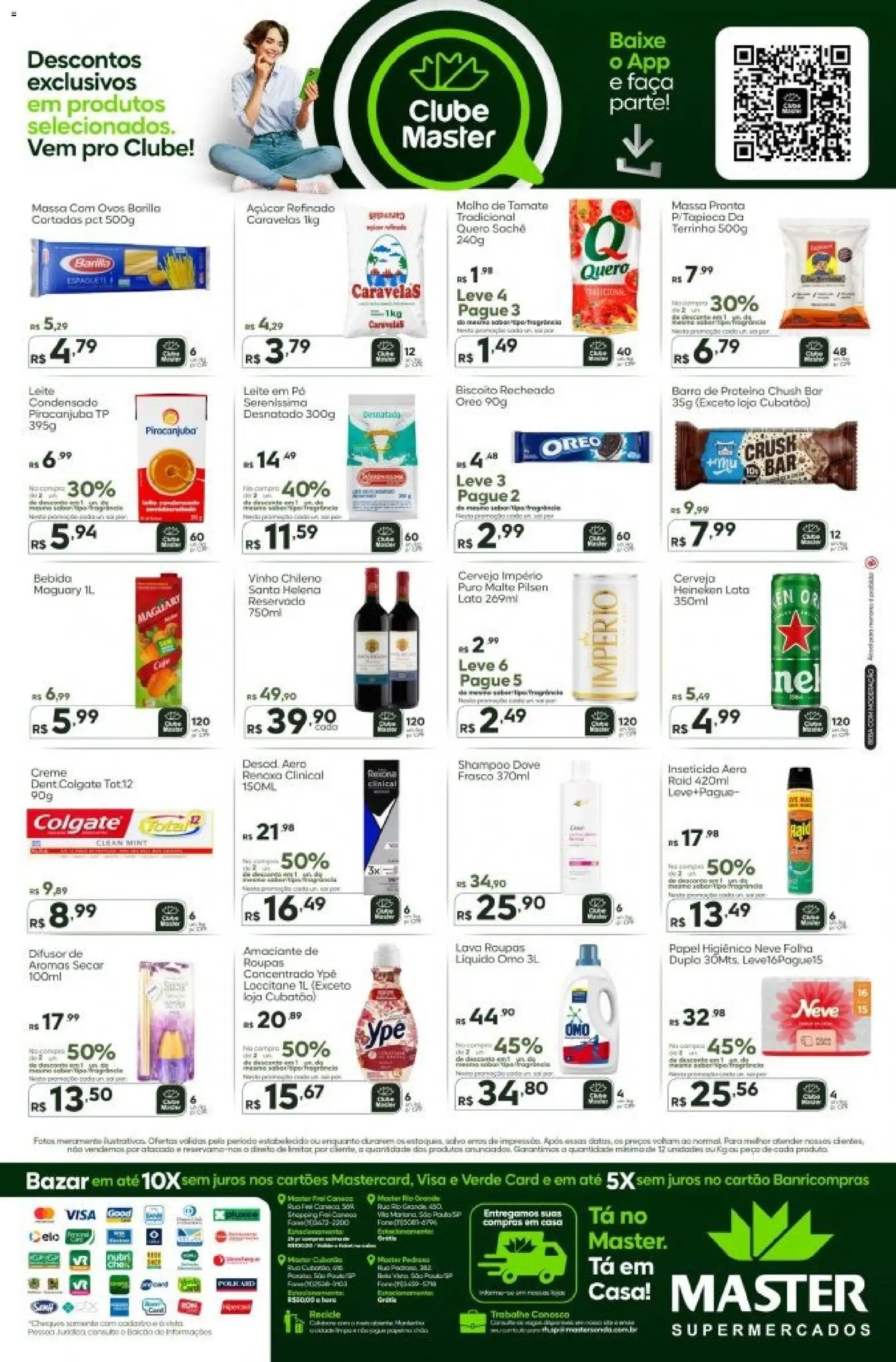 Master Folheto - válido de 14.11.2025 | Página: 2 | Produtos: Faca, Cerveja, Barra de proteína, Dove