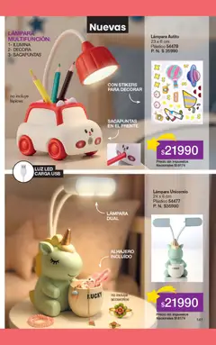 Vista previa Gigot - CAMPAÑA 01 válido desde el 01.01.2026 | Página: 147 | Productos: Usb, Sacapuntas, Lámpara