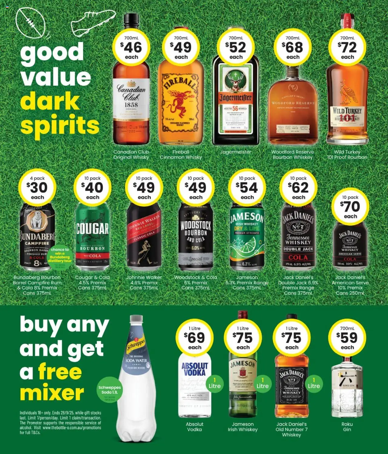 The Bottle-O catalogue - valid from 15.09.2025 | Page: 4 | Products: Gin, Vodka, Water, Mixer