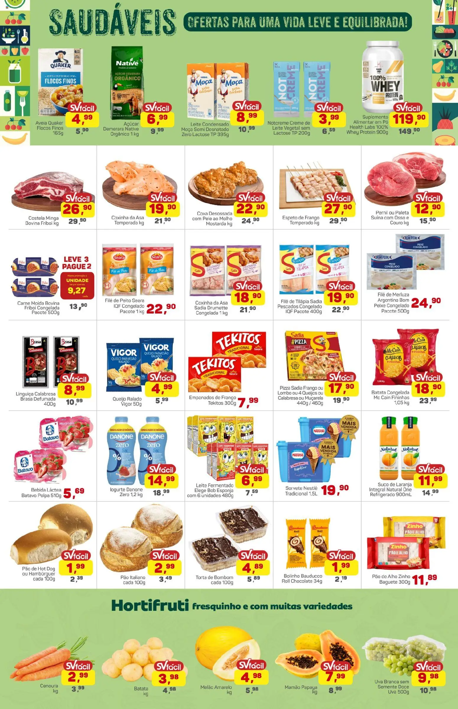 Supermercados São Vicente Folheto - válido de 23.01.2026 | Página: 3 | Produtos: Alho, Chocolate, Flocos, Batata