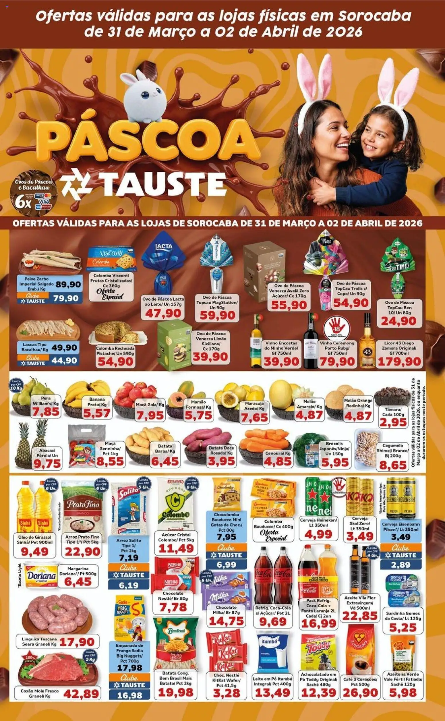 Tauste Folheto - válido de 31.03.2026 | Página: 2 | Produtos: Ovo de páscoa, Fanta, Eisenbahn, Batata
