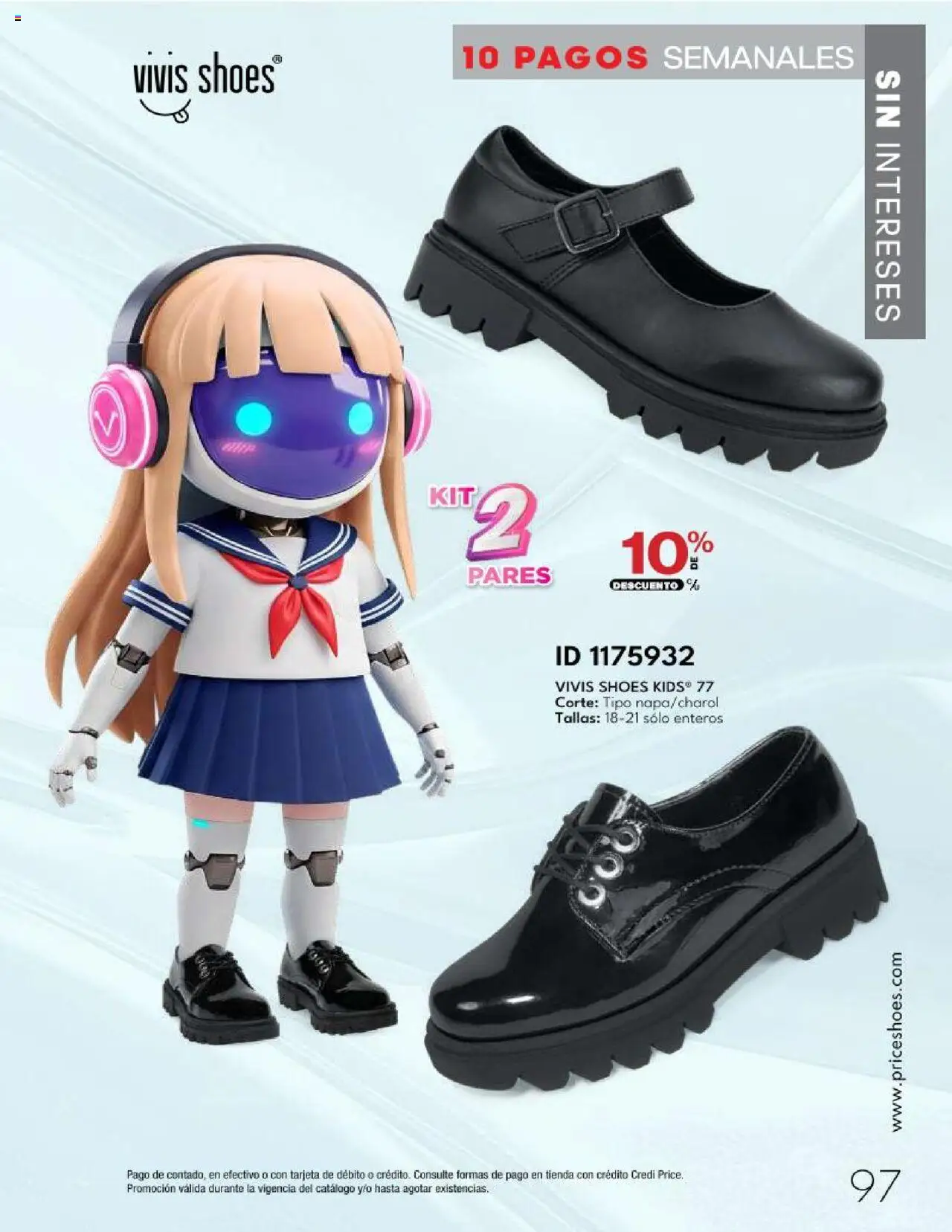 Nuevas ofertas de Price Shoes válidas en toda la República Mexicana desde el 14.10.2025. ¡Encuentra las mejores ofertas en Price Shoes - Catálogo - 10 Pagos sin Intereses! | Página: 97