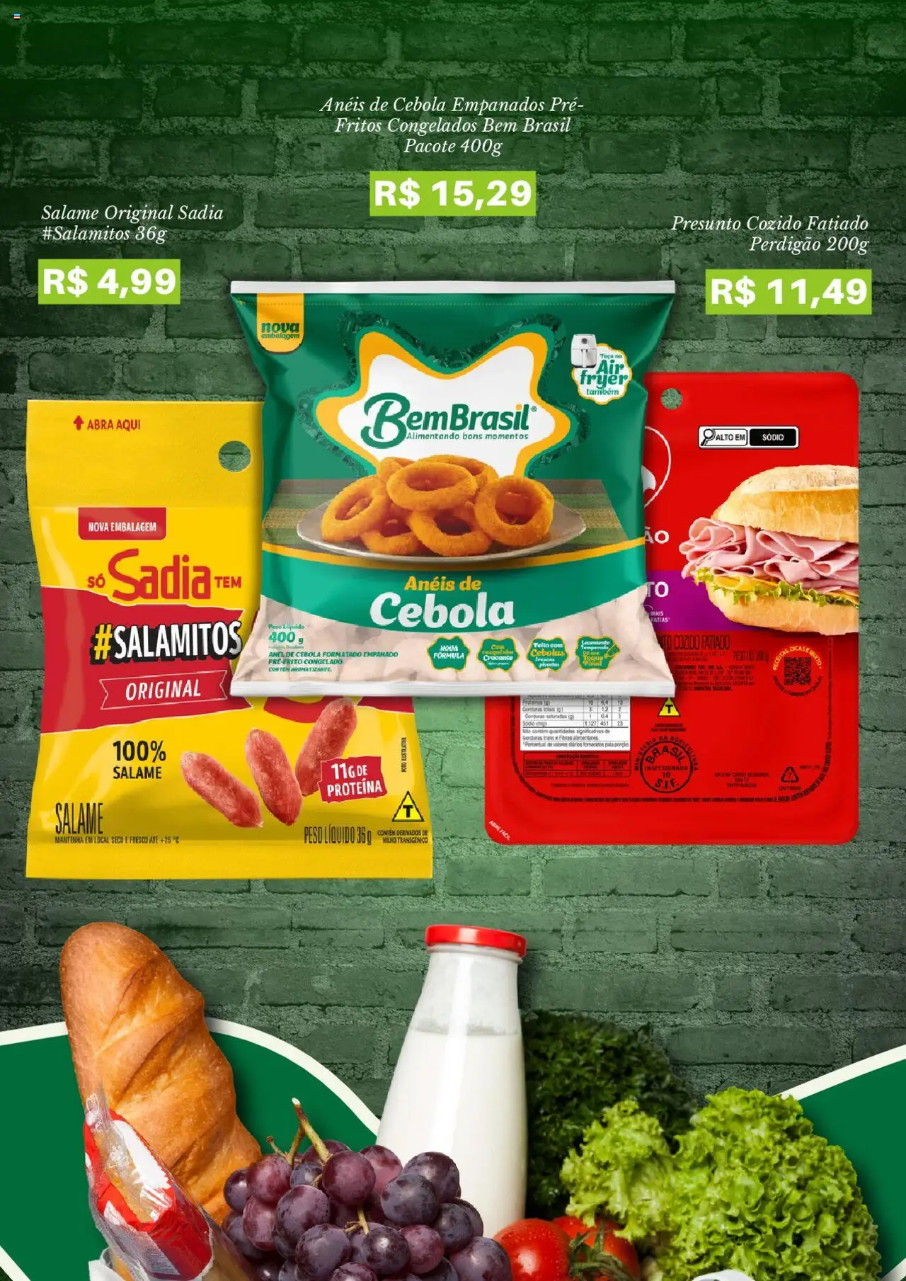 Pão de Açúcar Folheto - válido de 13.10.2025 | Página: 4 | Produtos: Cebola, Faca, Salame, Presunto