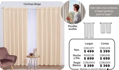 Vista previa de Colchas Concord - Catálogo, nuevo folleto de la tienda, válido en México a partir del 01.08.2025 | Página: 297 | Productos: Cortinas