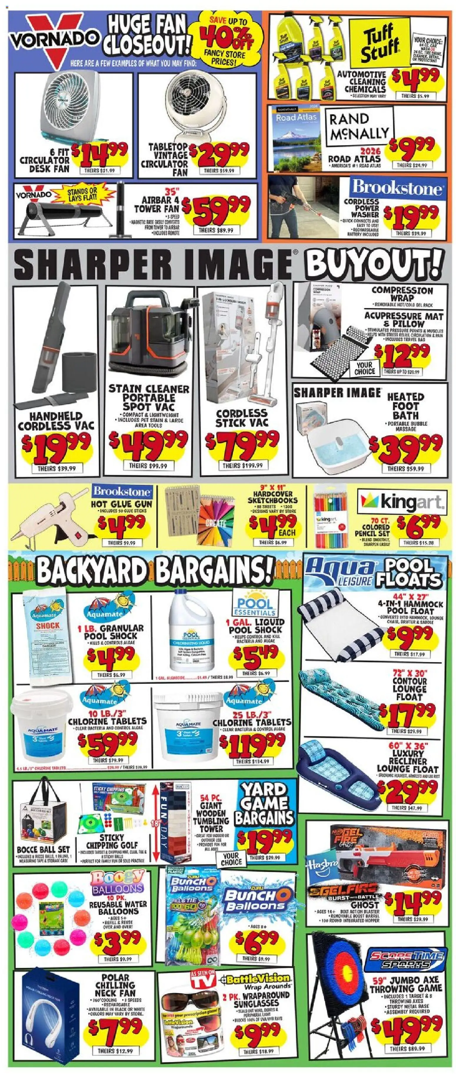 Ollie's Weekly Ad - valid from 22.04.2026 | Page: 3 | Products: Battery, Recliner, Desk, Bag