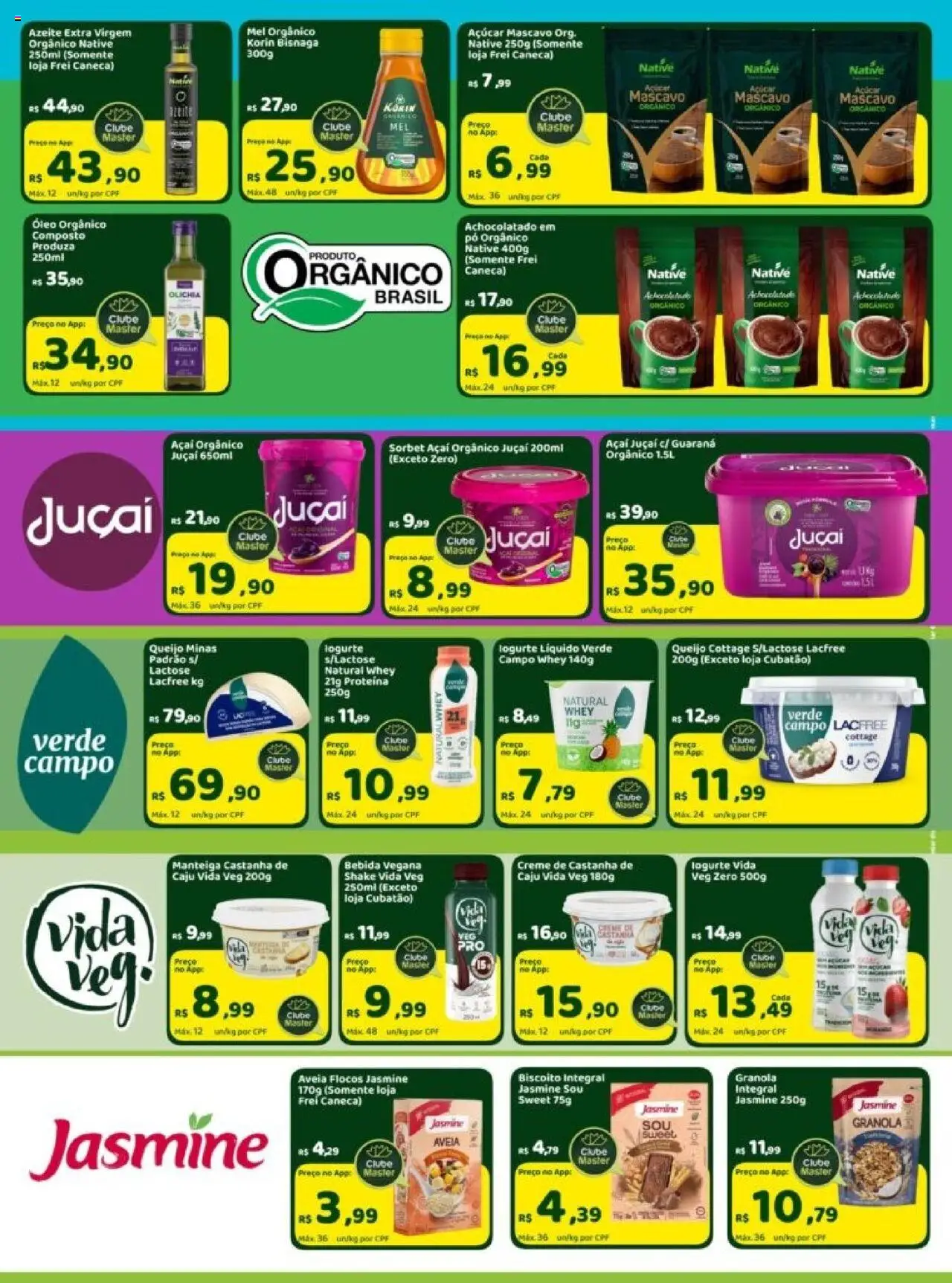 Master Folheto - válido de 25.07.2025 | Página: 2 | Produtos: Castanha de caju, Flocos, Aveia, Azeite