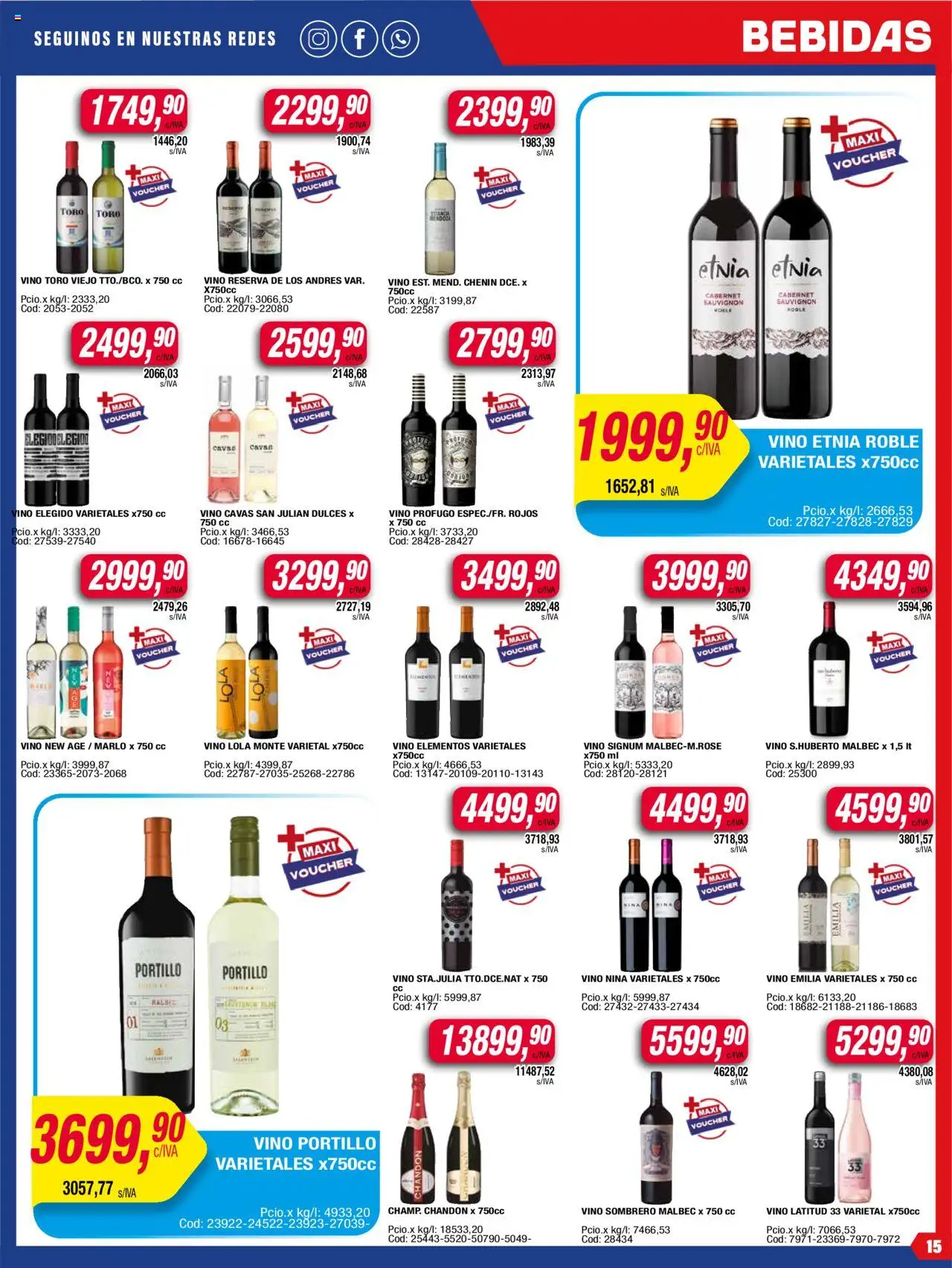 Maxiconsumo ofertas │ válido desde el 23.06.2025 | Página: 15 | Productos: Sombrero, Vino, Cava