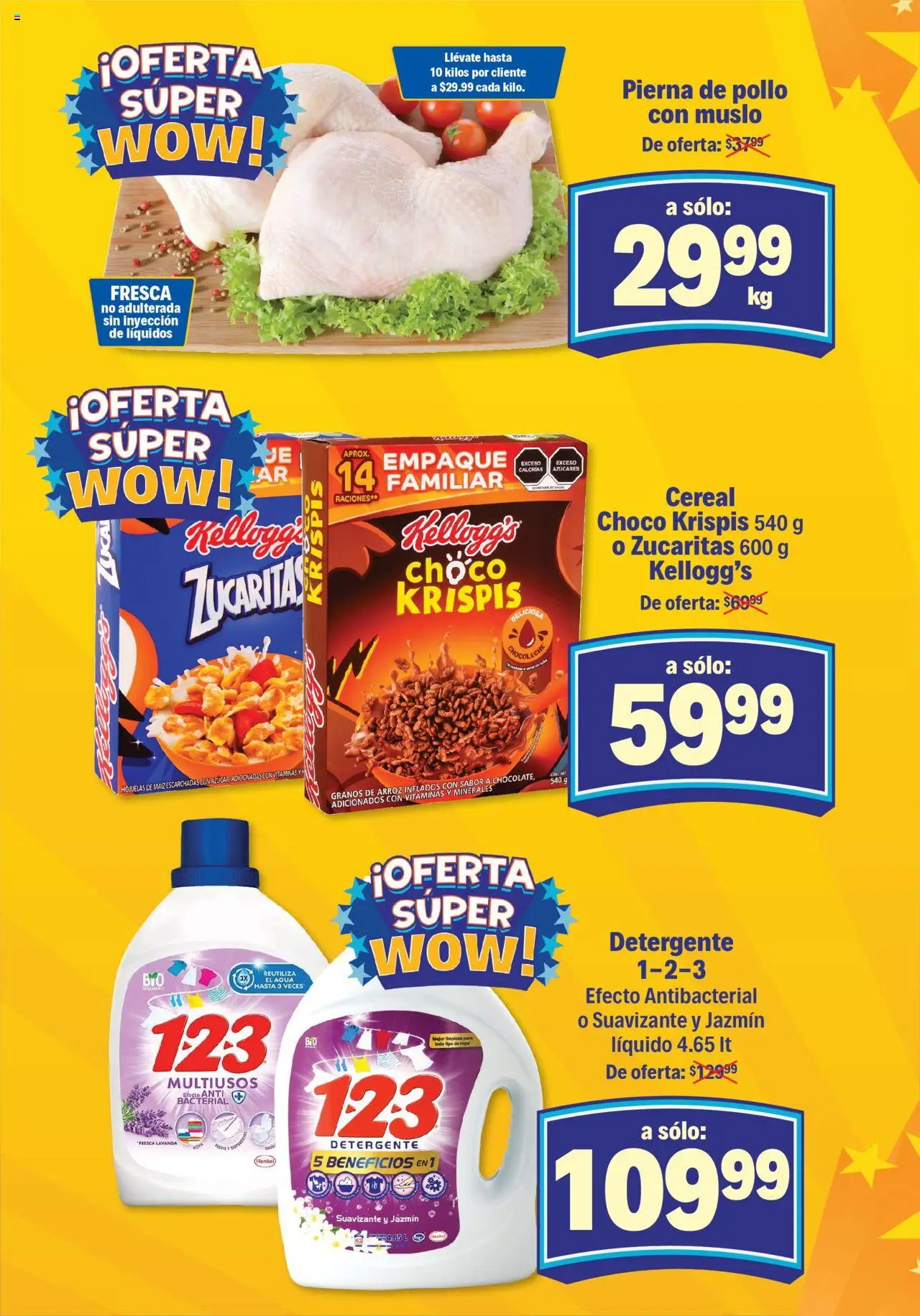 Nuevas ofertas de S-Mart válidas en toda la República Mexicana desde el 23.09.2025. ¡Encuentra las mejores ofertas en S-Mart - Folleto de Feria - Juarez! | Página: 1 | Productos: Pollo, Detergente, Agua, Hojuelas