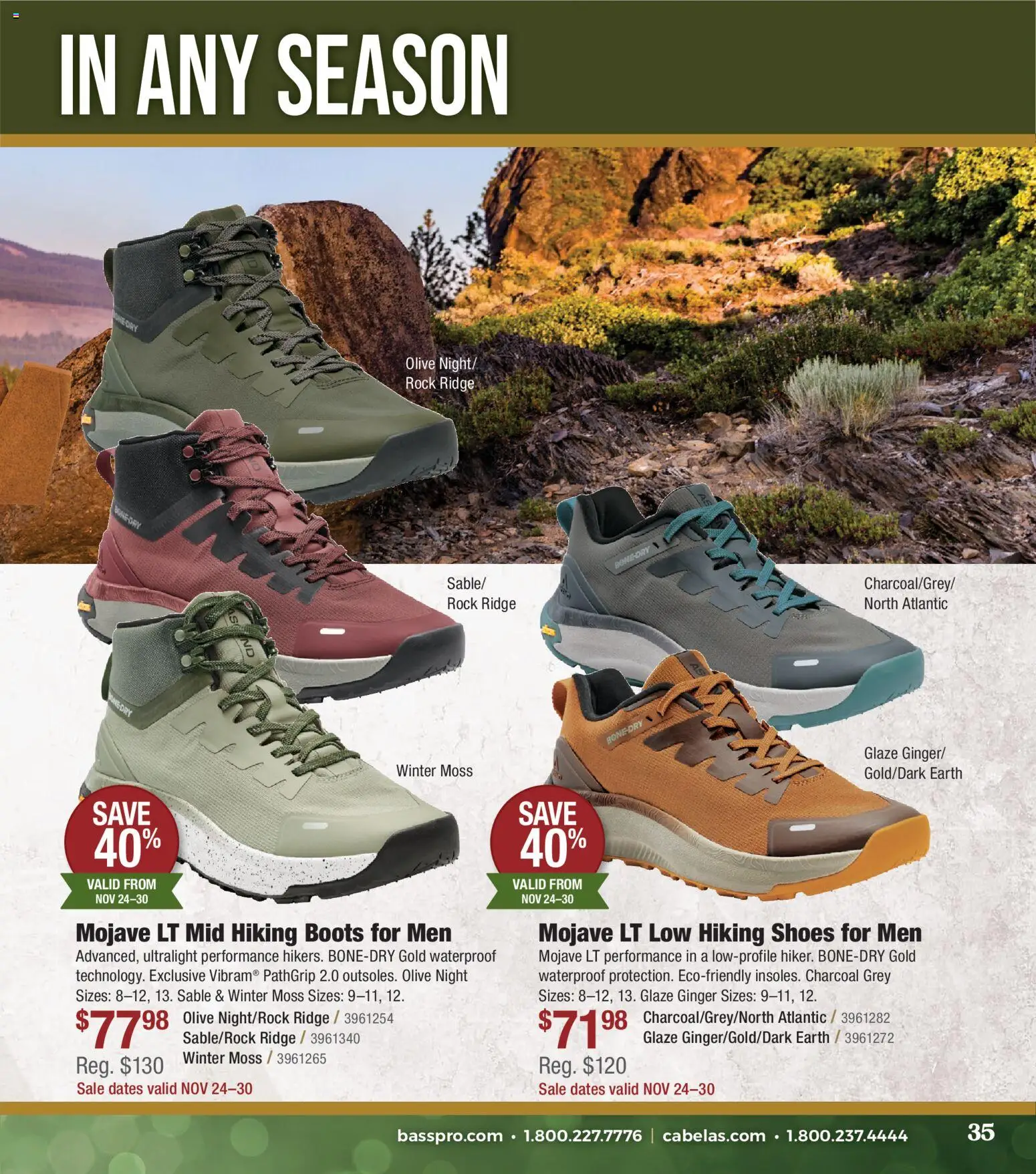 Cabela's Christmas Gift Guide 25 - valid from 01.11.2025 | Page: 35 | Products: Ginger, Ridge, Hiking Boots, Boots