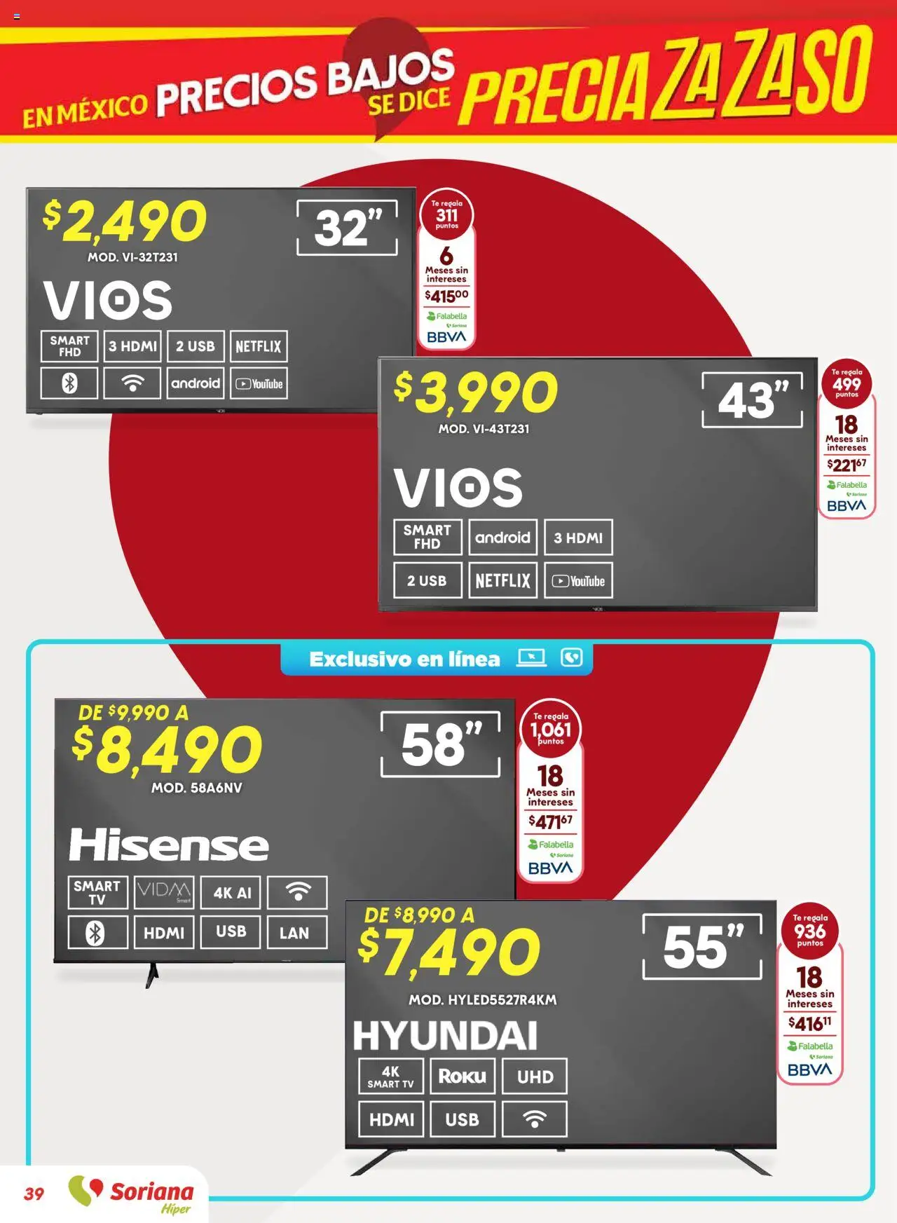 Nuevas ofertas de Soriana válidas en toda la República Mexicana desde el 14.08.2025. ¡Encuentra las mejores ofertas en Soriana - Preciazazaso Híper: Valle de México! | Página: 39 | Productos: Usb, Té