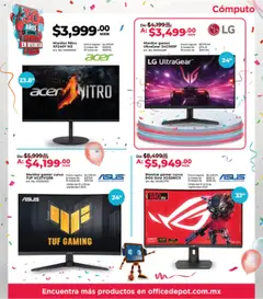 Nuevas ofertas de Office Depot válidas en toda la República Mexicana desde el 01.09.2025. ¡Encuentra las mejores ofertas en Office Depot - Catálogo! | Página: 4 | Productos: Monitor
