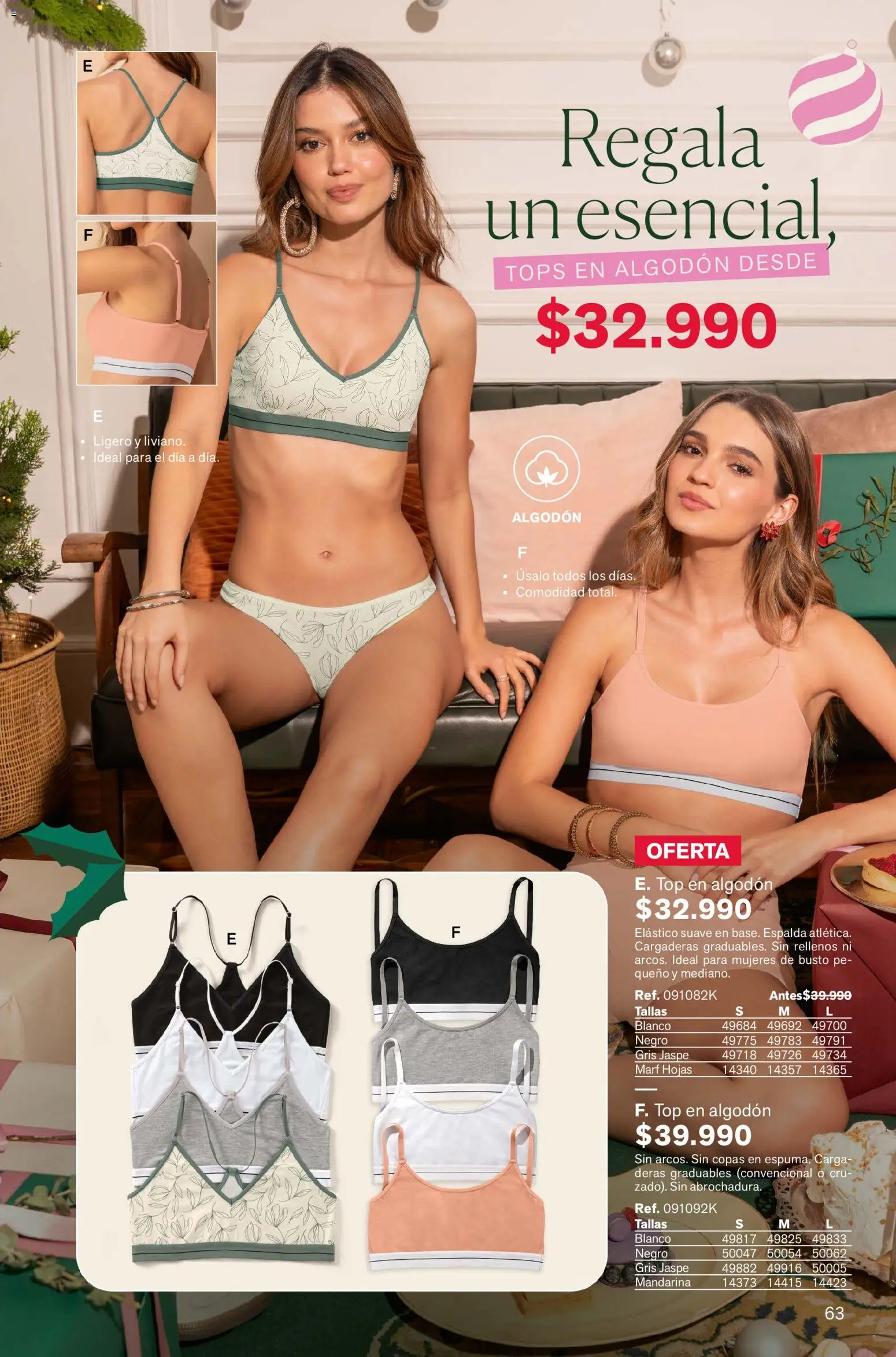 Leonisa revista - valida desde el 13.11.2025 | Página: 63 | Productos: Algodón, Top