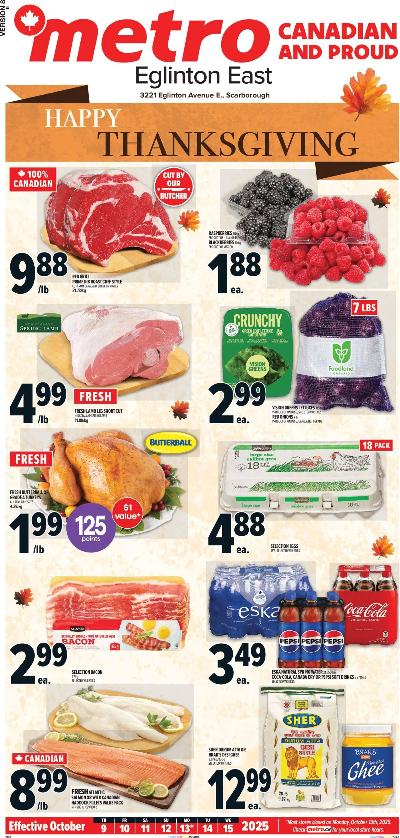 Metro flyer valid from 09.10.2025 | Page: 1 | Products: Grill, Eggs