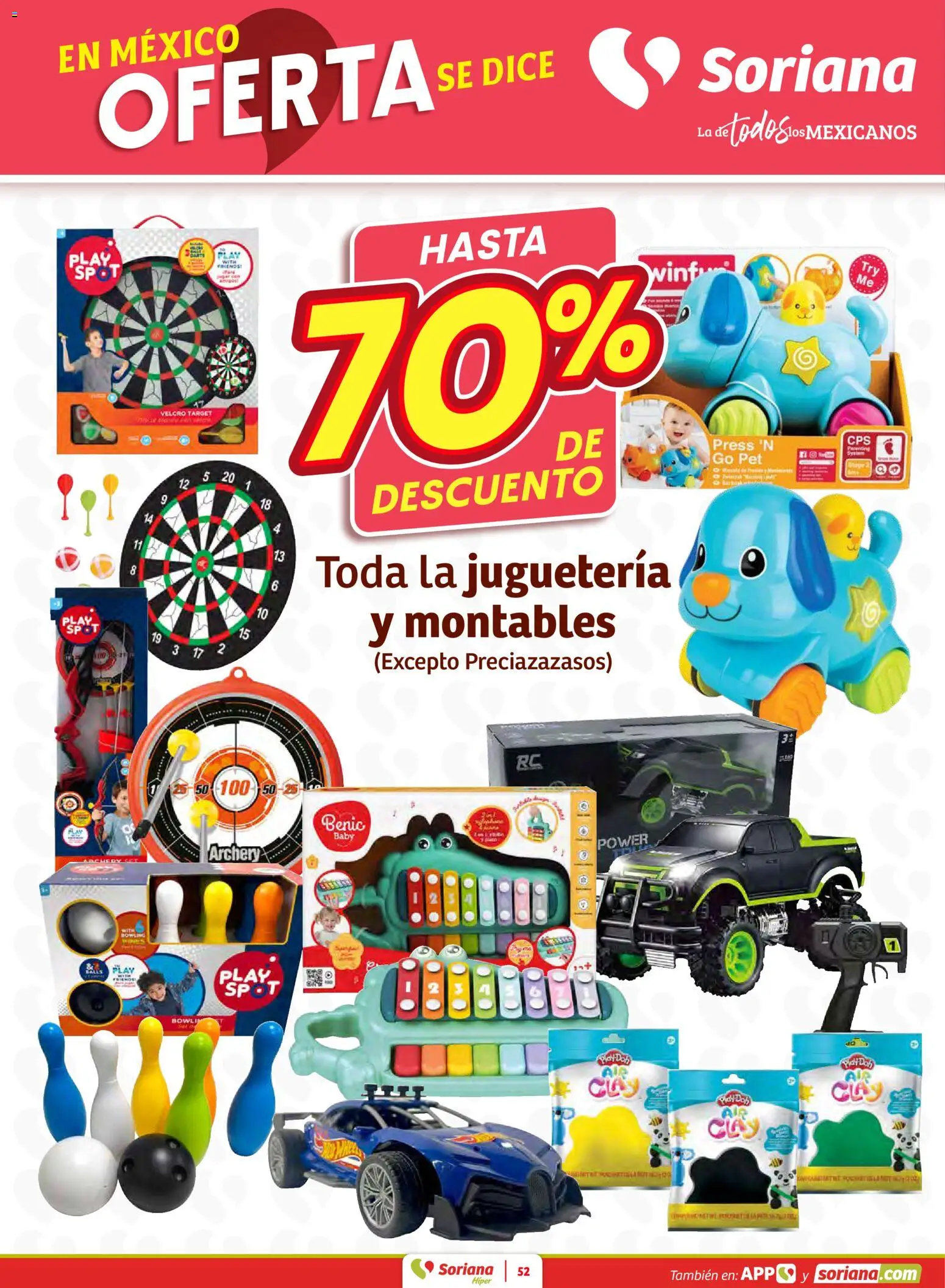 Nuevas ofertas de Soriana válidas en toda la República Mexicana desde el 15.01.2026. ¡Encuentra las mejores ofertas en Soriana folleto! | Página: 52