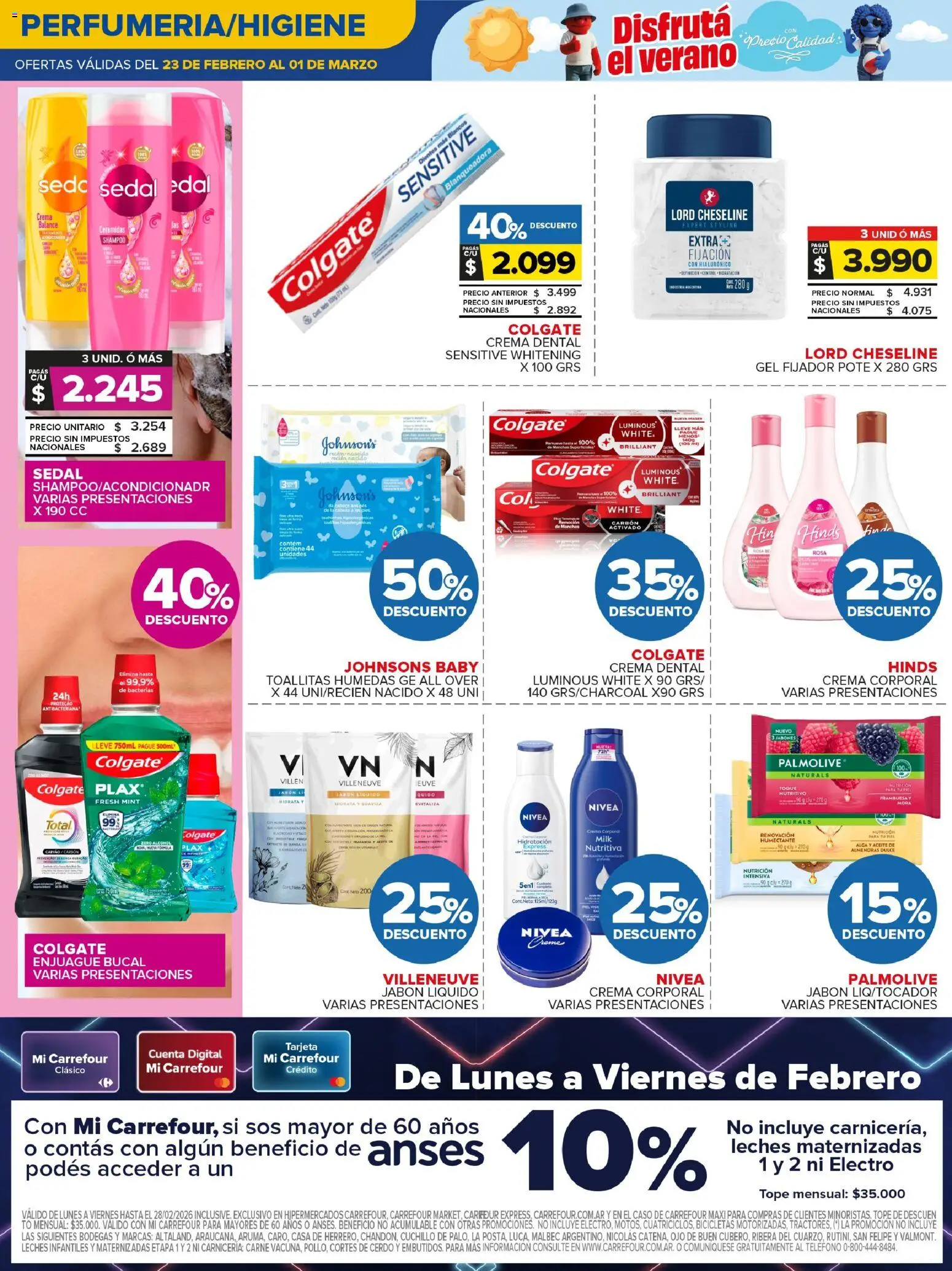 Carrefour Maxi catálogo │ válido desde el 23.02.2026 | Página: 9 | Productos: Caso, Aceite, Toallitas húmedas, Enjuague bucal