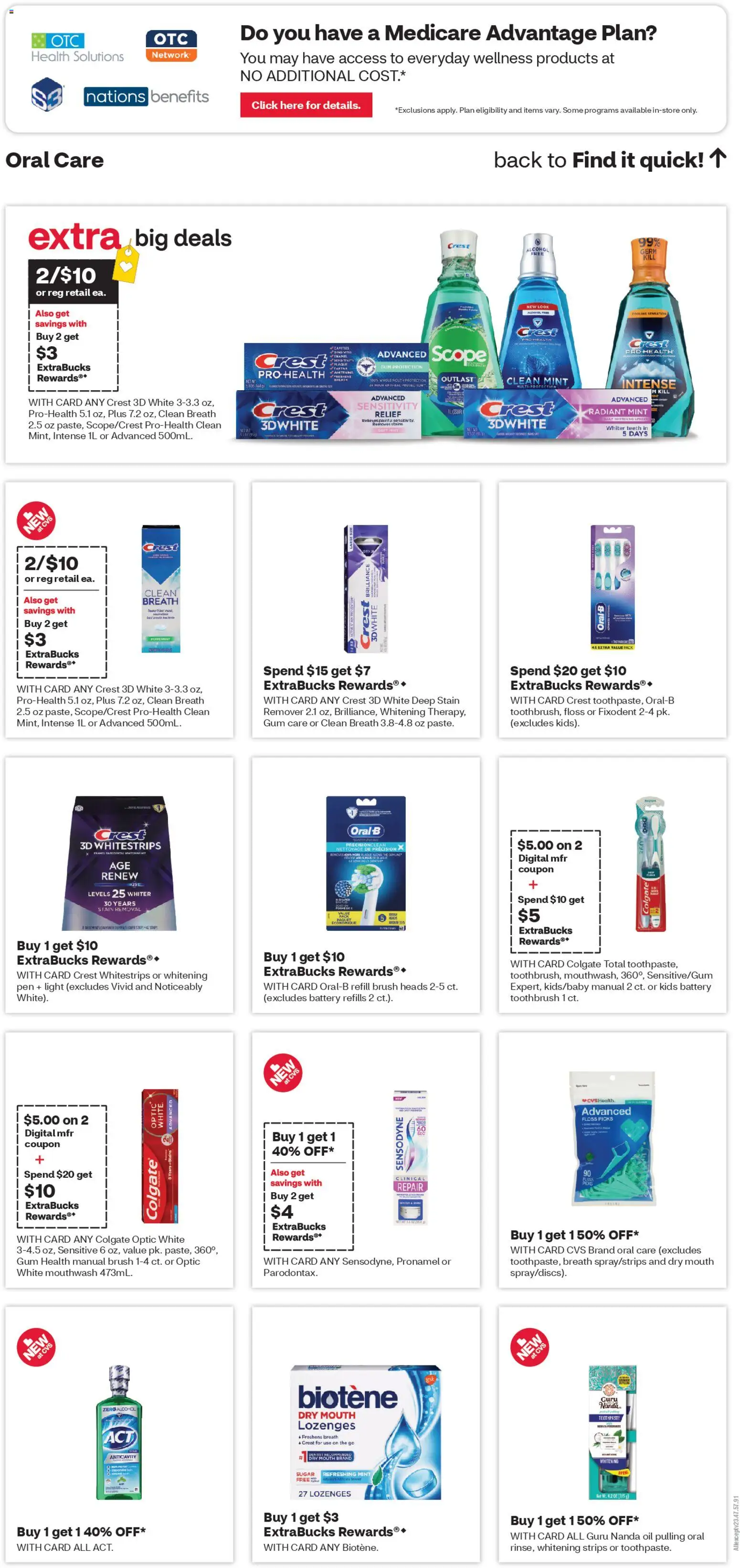 CVS Pharmacy Weekly Ad - valid from 26.04.2026 | Page: 15 | Products: Battery, Pen, Brush, Mouthwash