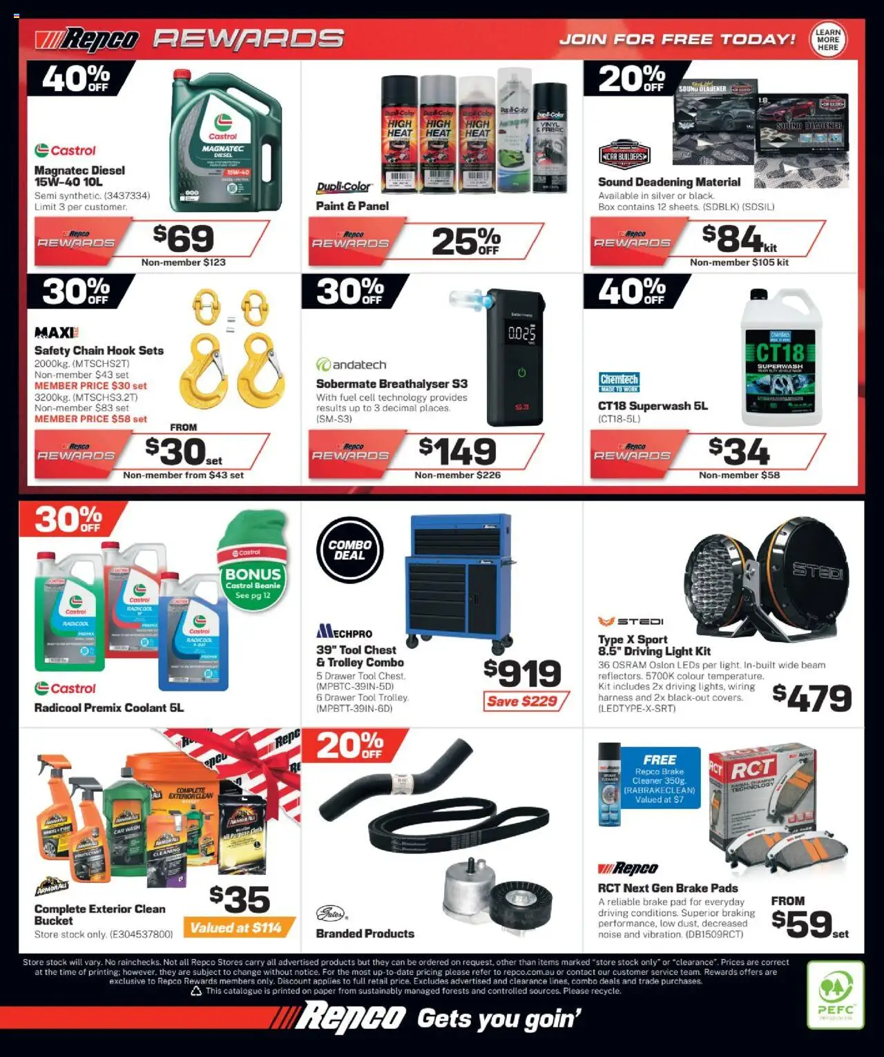 Repco catalogue - valid from 06.08.2025 | Page: 16 | Products: Cloth, Chain, Cleaner, Trolley
