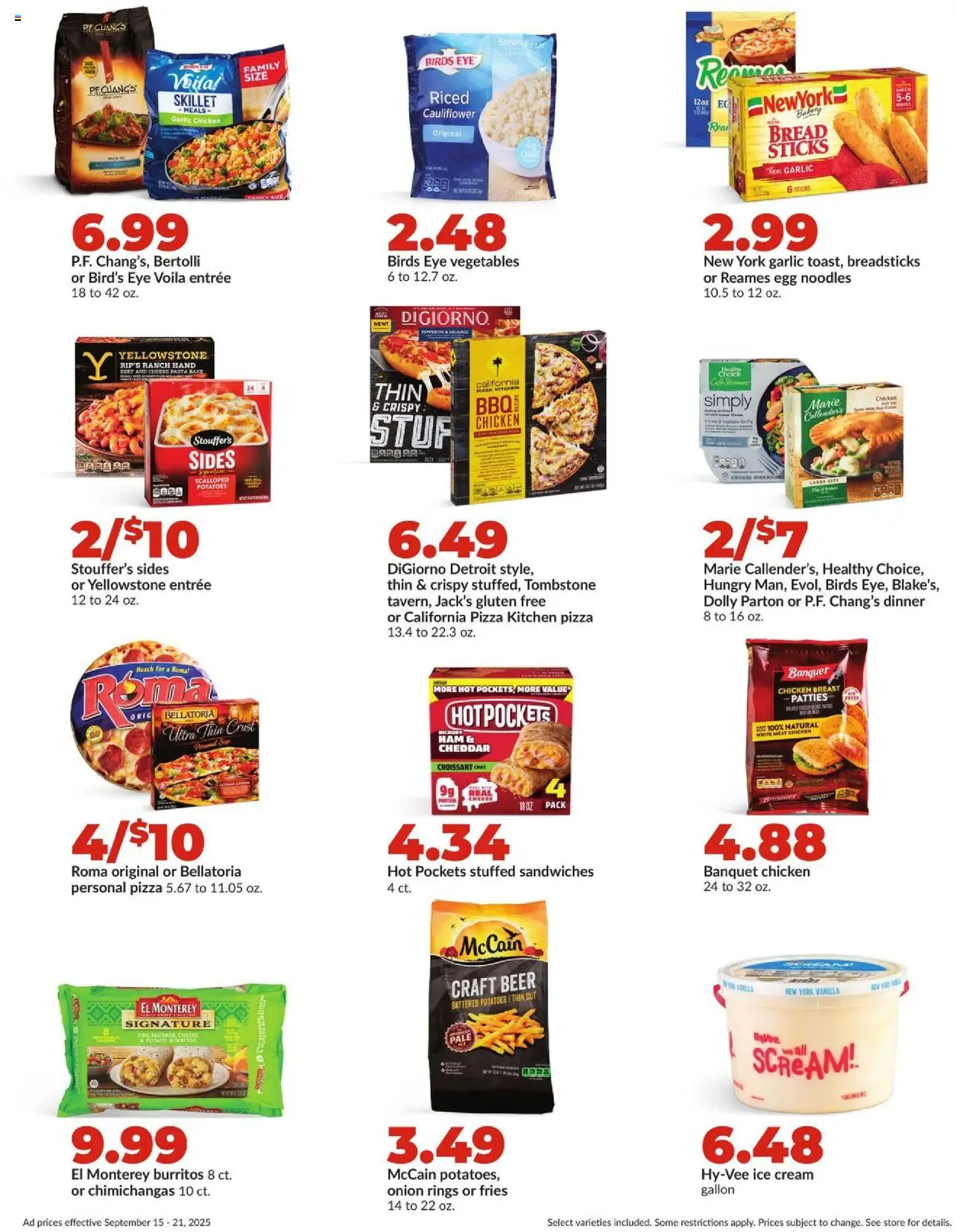 HyVee Weekly Ad - valid from 15.09.2025 | Page: 28 | Products: Bakery, Bread, Vegetables, Onion