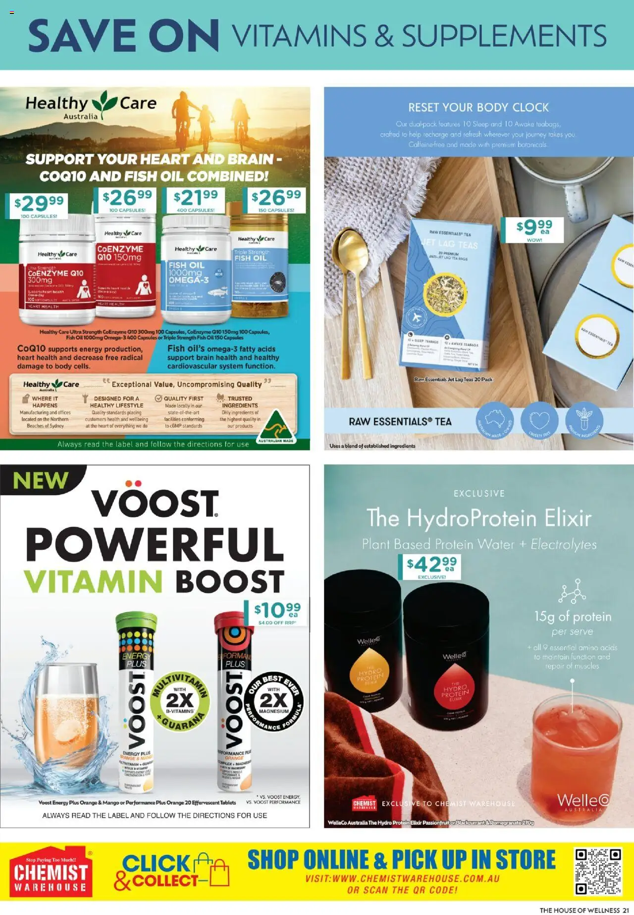 Chemist Warehouse catalogue - valid from 07.08.2025 | Page: 21 | Products: Tea, Mango, Fish oil, Vitamin