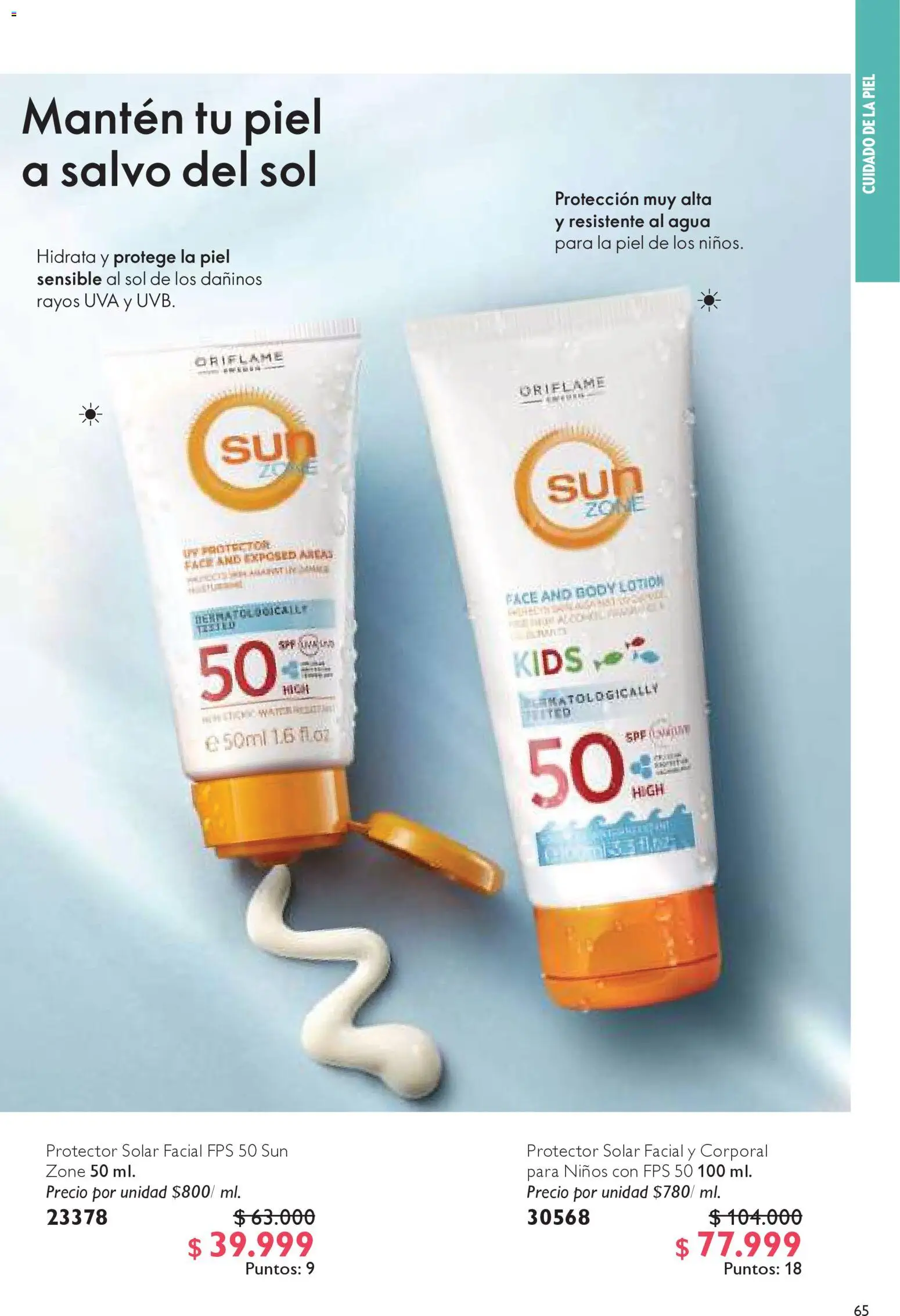 Oriflame revista - valida desde el 15.11.2025 | Página: 65 | Productos: Agua, Body, Uva, Protector solar