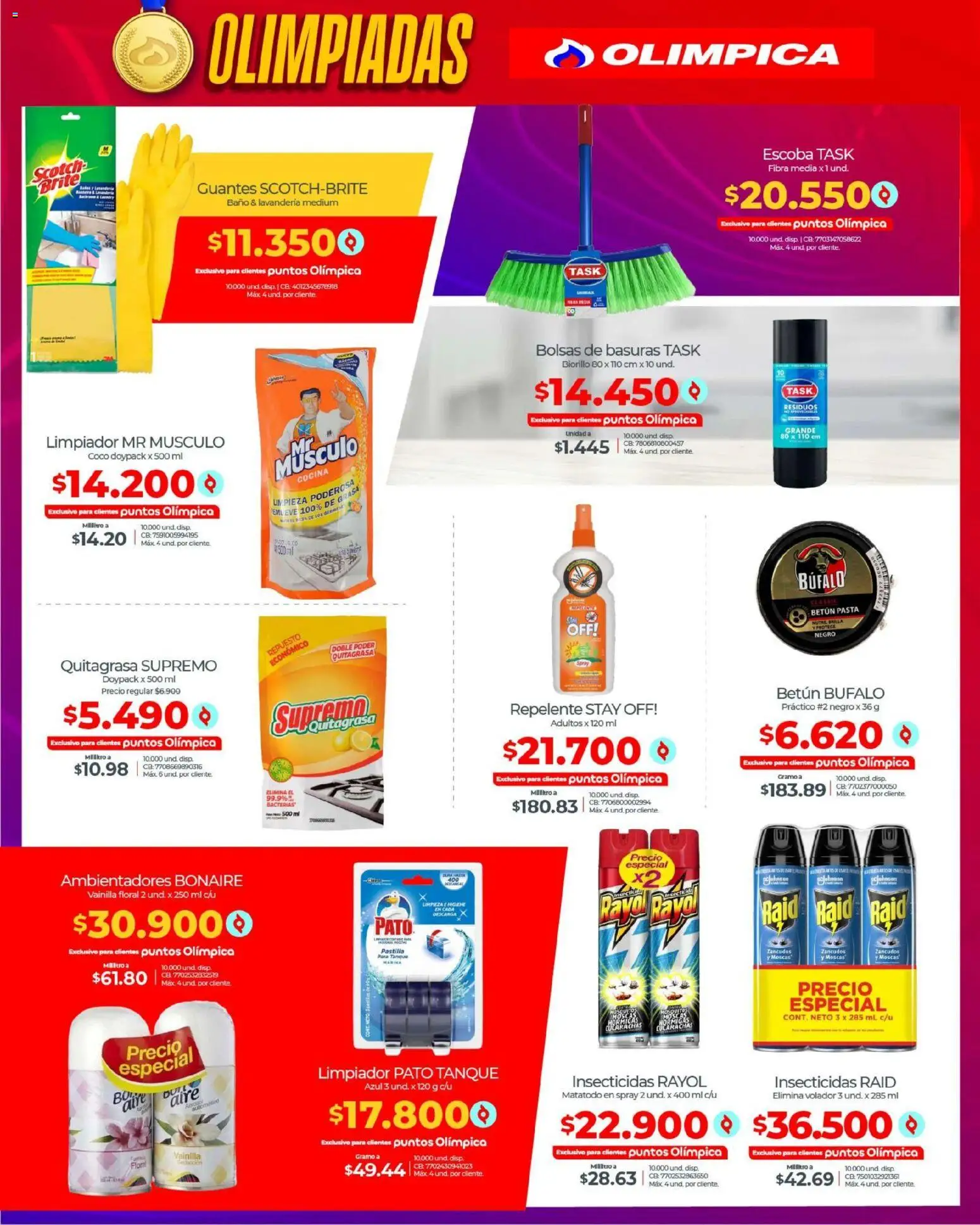 Olímpica revista - valida desde el 13.02.2026 | Página: 22 | Productos: Escoba, Cocina, Limpiador, Baño