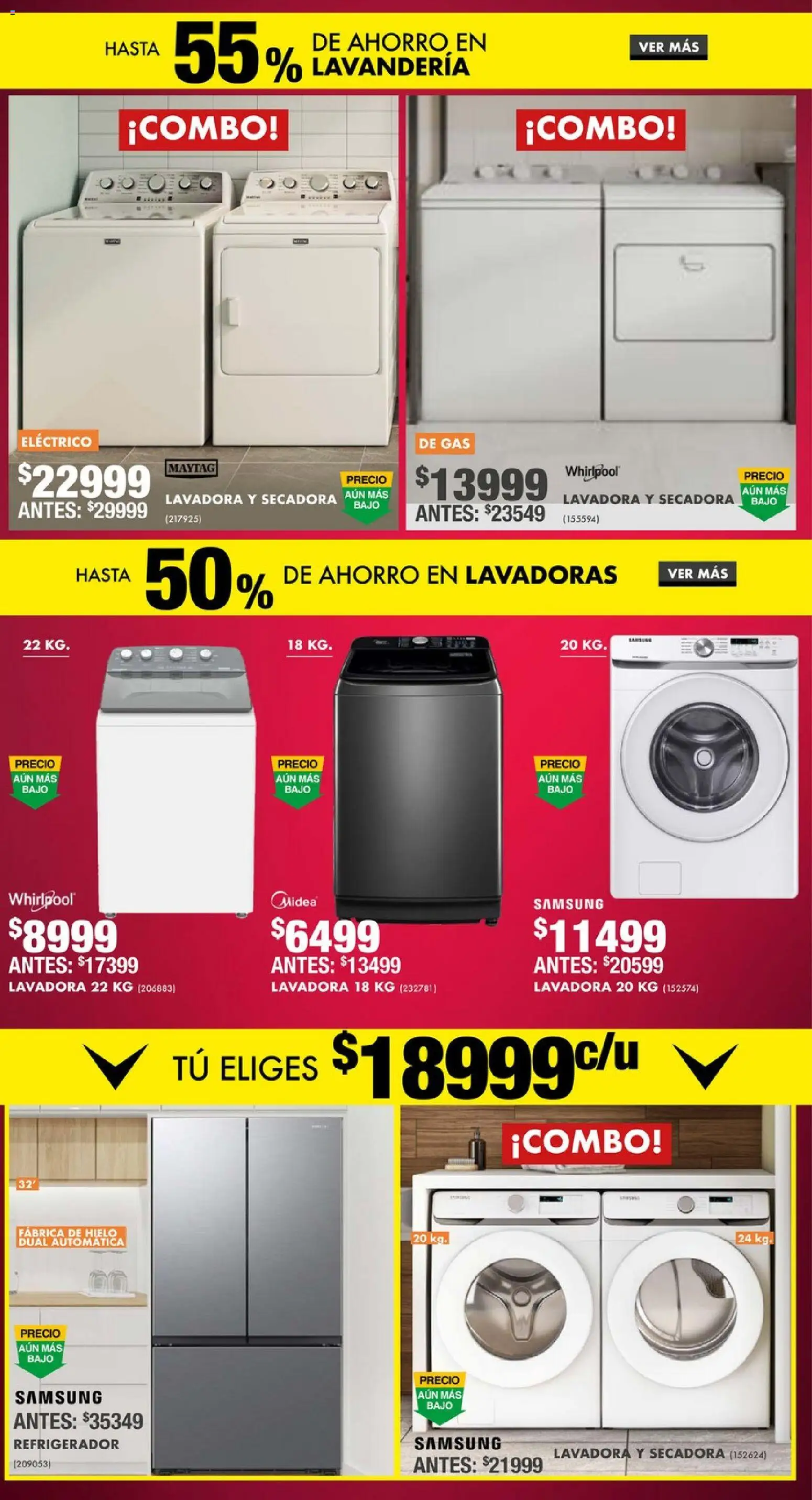 Nuevas ofertas de Home Depot válidas en toda la República Mexicana desde el 13.11.2025. ¡Encuentra las mejores ofertas en Home Depot Buen Fin! | Página: 2 | Productos: Refrigerador, Secadora, Lavadora