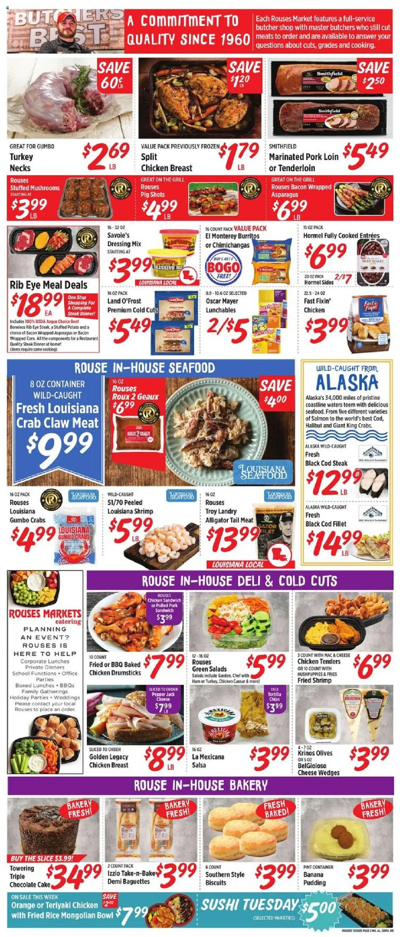 Rouses Weekly Ad - valid from 08.10.2025 | Page: 4 | Products: Asparagus, Chocolate, Beef, Grill