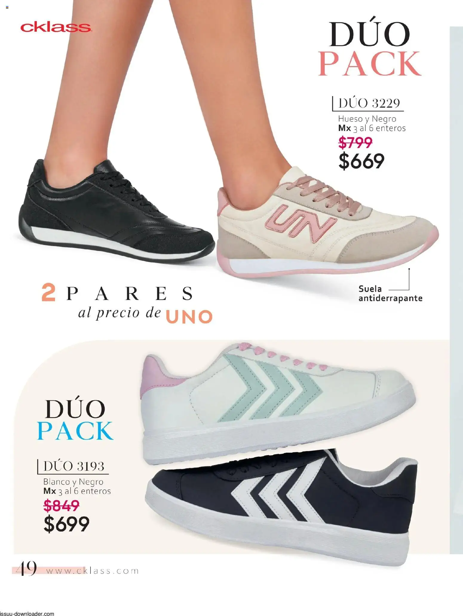 Nuevas ofertas de Cklass válidas en toda la República Mexicana desde el 26.01.2026. ¡Encuentra las mejores ofertas en Cklass catálogo Especial Calzado! | Página: 50