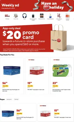Preview of Staples weekly ads valid from 09.11.2025
