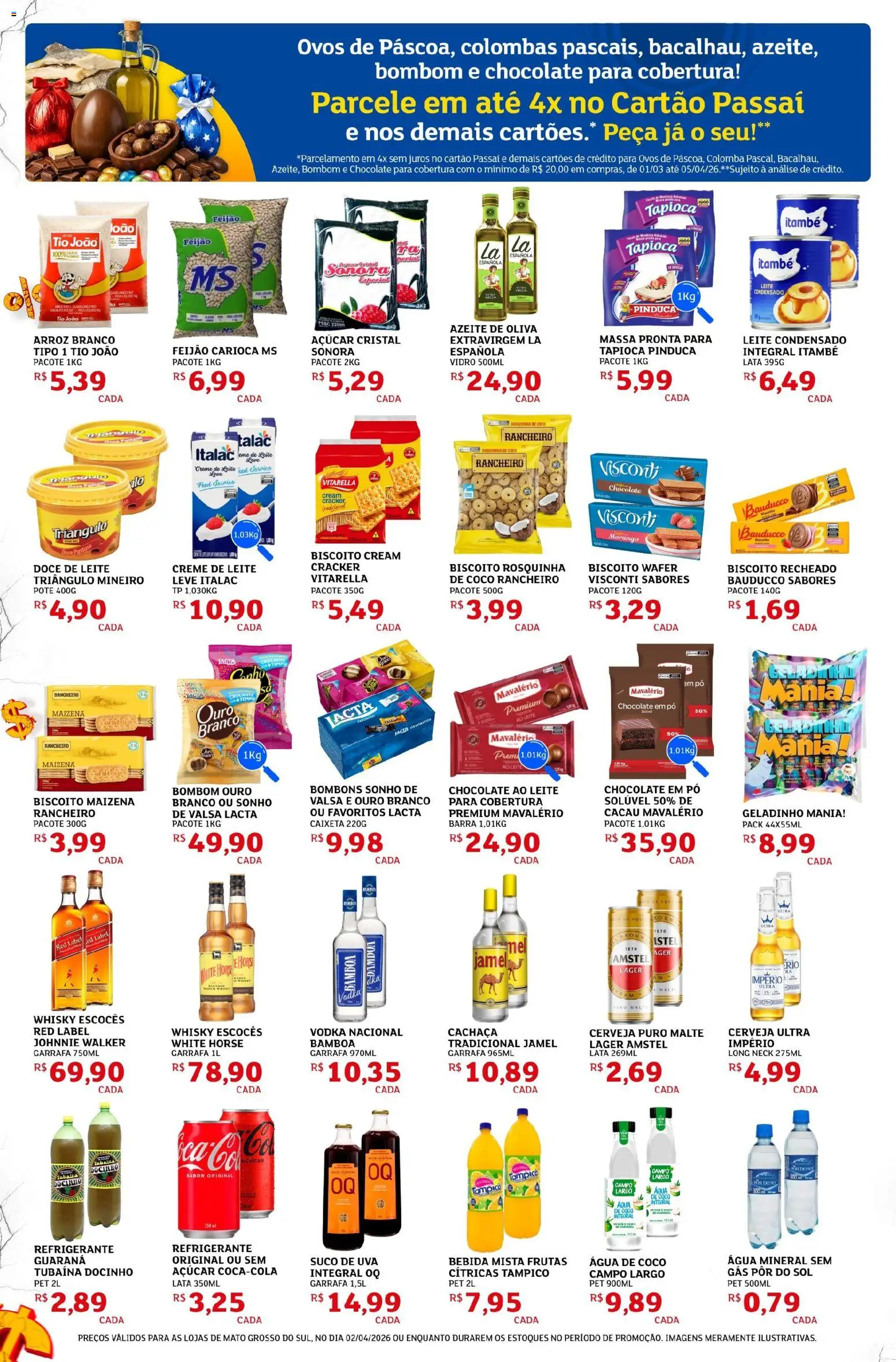 Assaí Atacadista Folheto - válido de 02.04.2026 | Página: 2 | Produtos: Biscoito, Leite, Bombom, Doce de leite