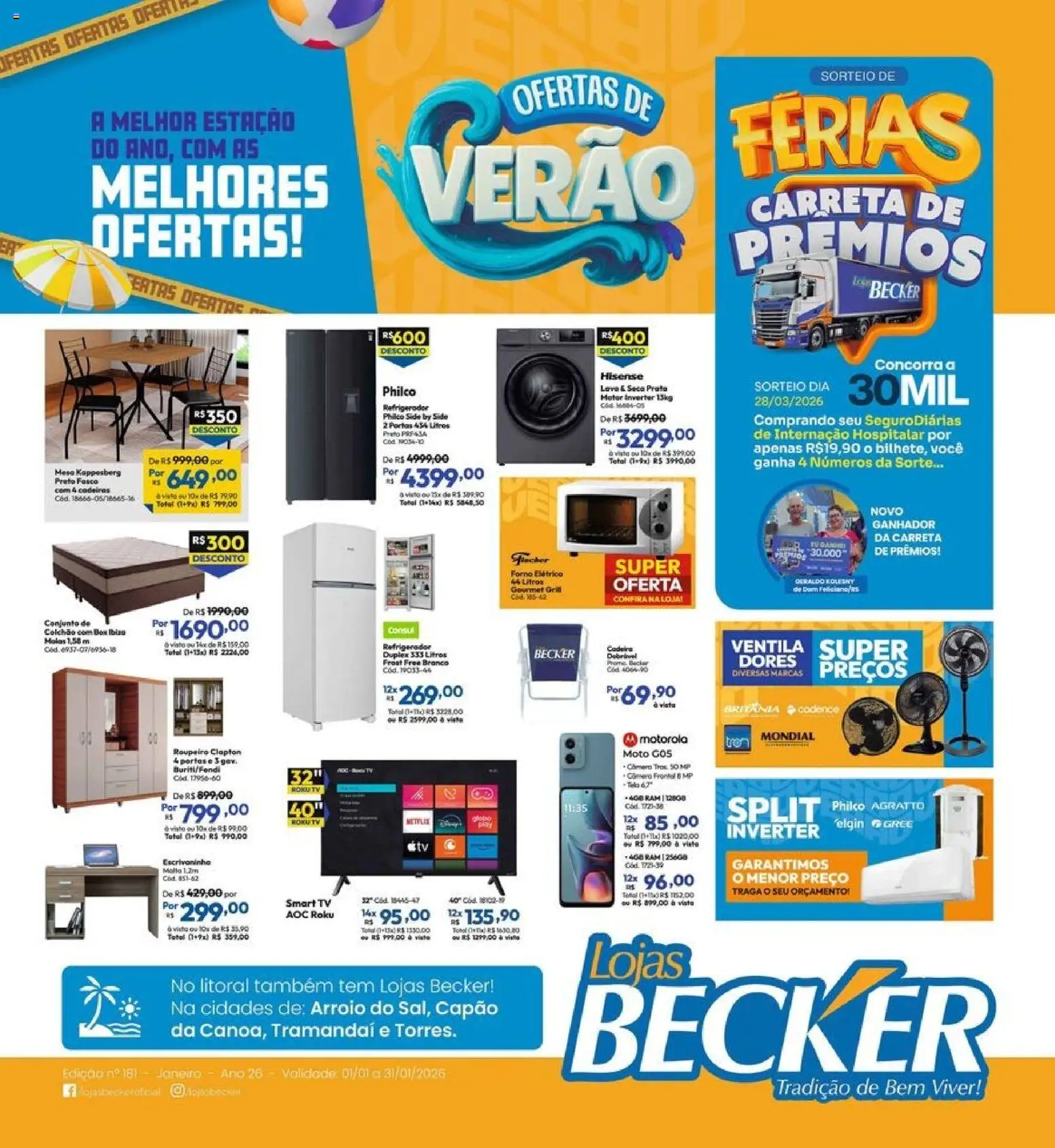 Lojas Becker Folheto - válido de 01.01.2026 | Página: 1