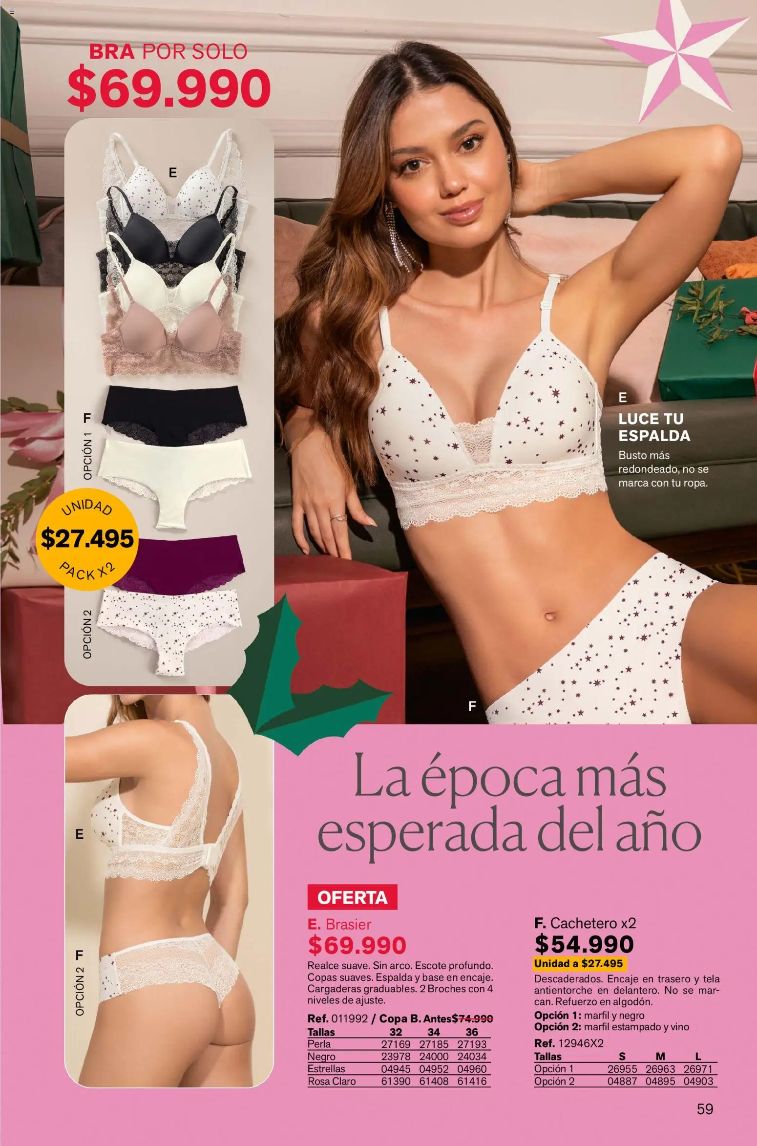 Leonisa revista - valida desde el 13.11.2025 | Página: 59 | Productos: Brasier, Cachetero, Vino