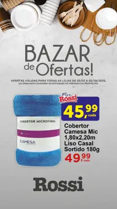 Rossi Supermercados Folheto - válido de 30.07.2025 | Página: 2 | Produtos: Cobertor