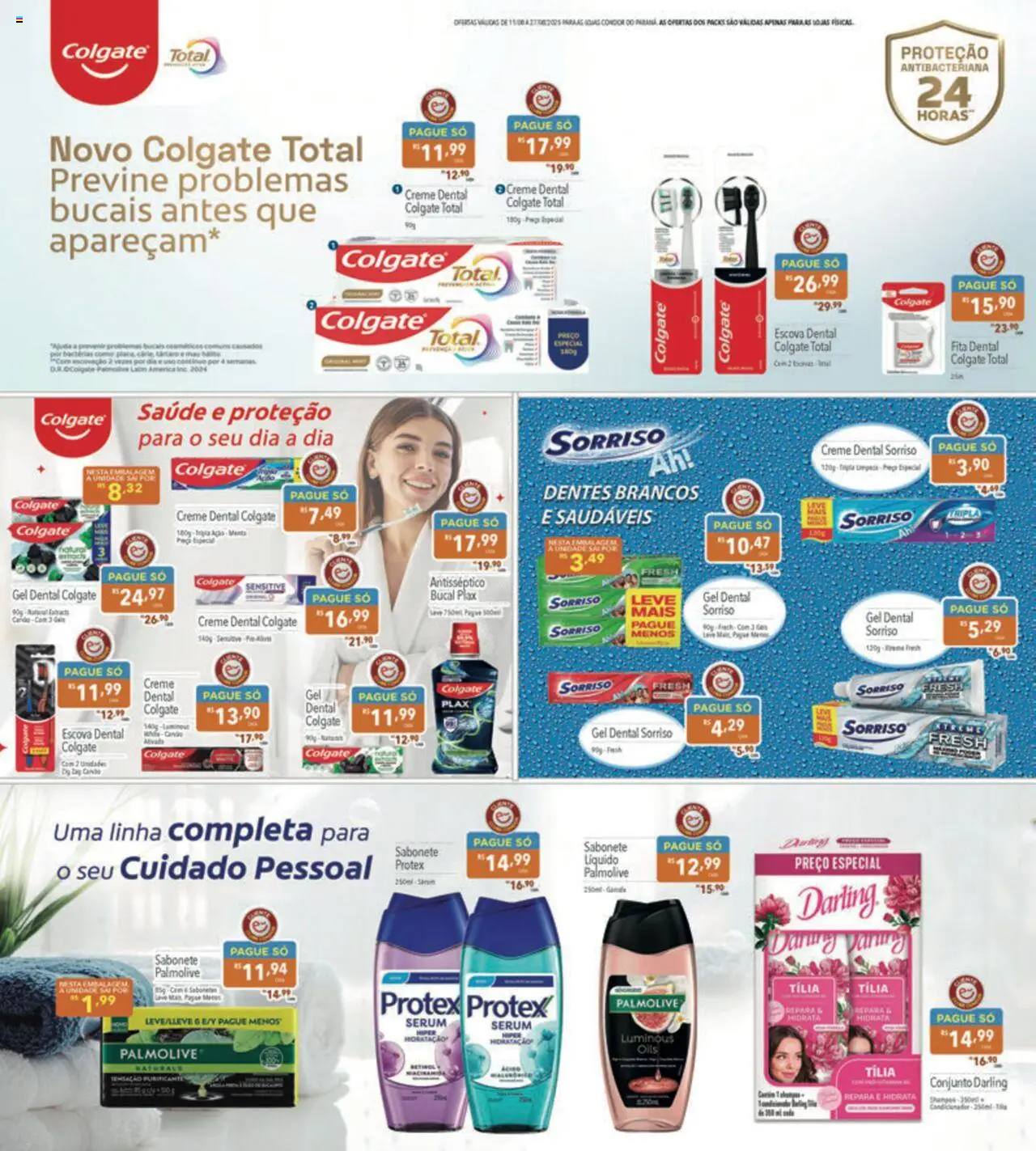 Supermercados Condor Folheto - válido de 11.08.2025 | Página: 19 | Produtos: Sérum, Creme, Sabonete, Creme dental