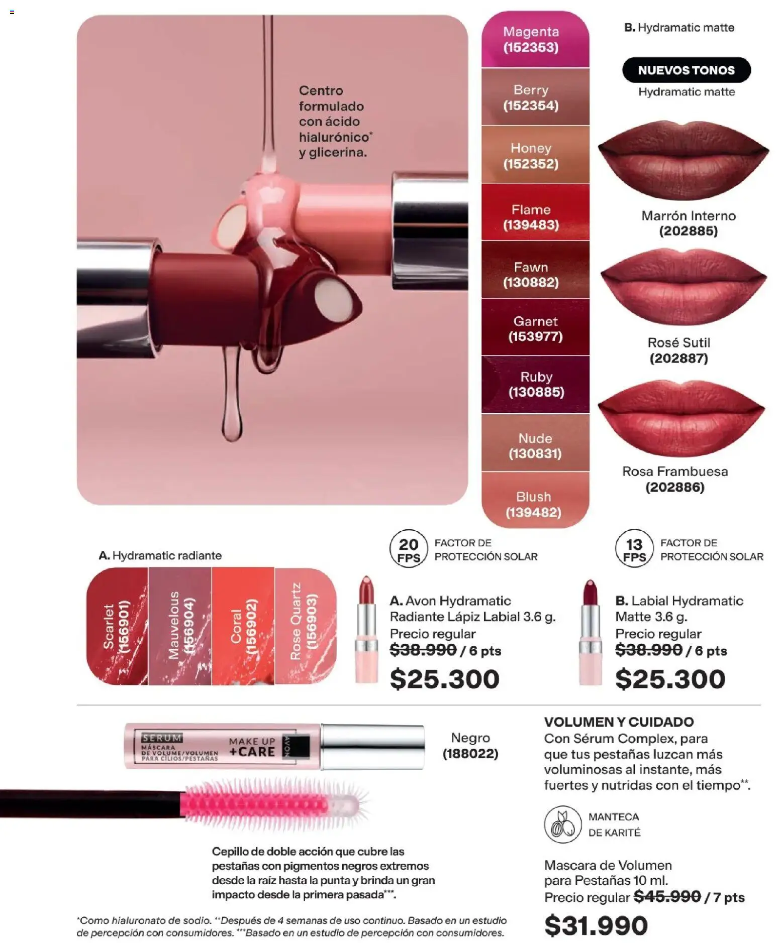 Avon revista - valida desde el 25.03.2026 | Página: 43 | Productos: Serum, Cepillo, Máscara, Manteca