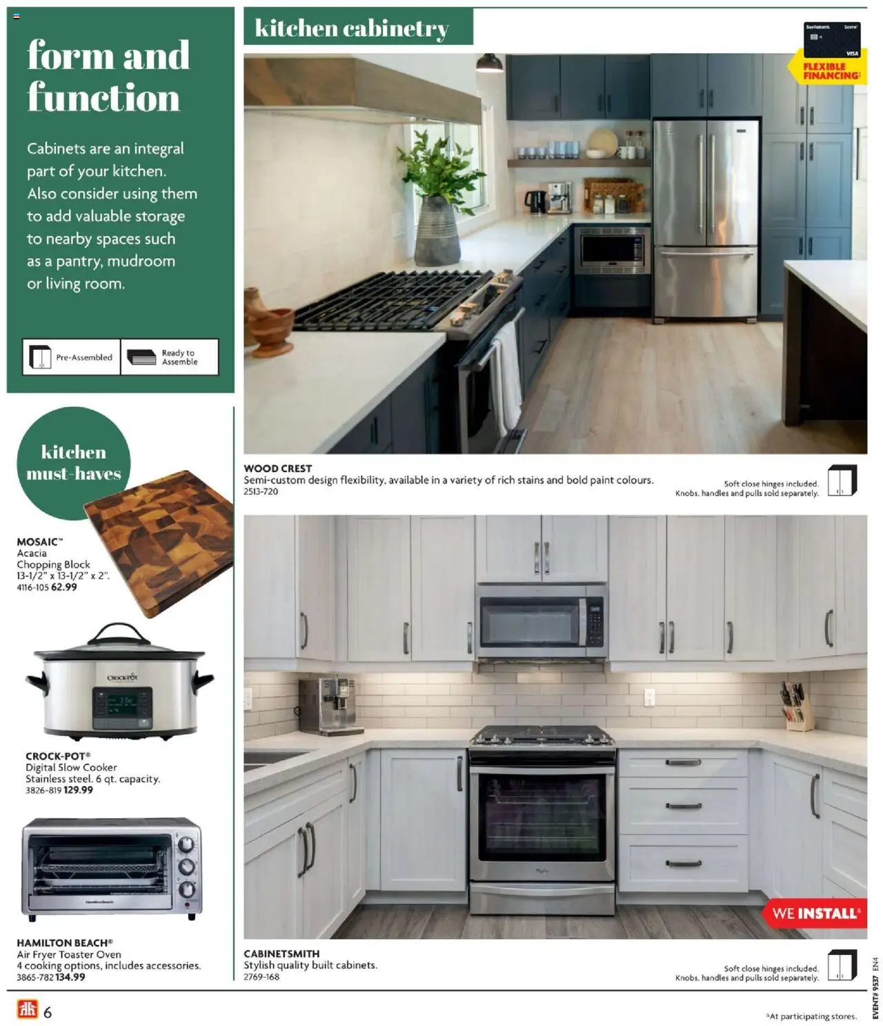 Home Hardware flyer valid from 11.09.2025 | Page: 6 | Products: Oven, Toaster, Fryer, Cooker