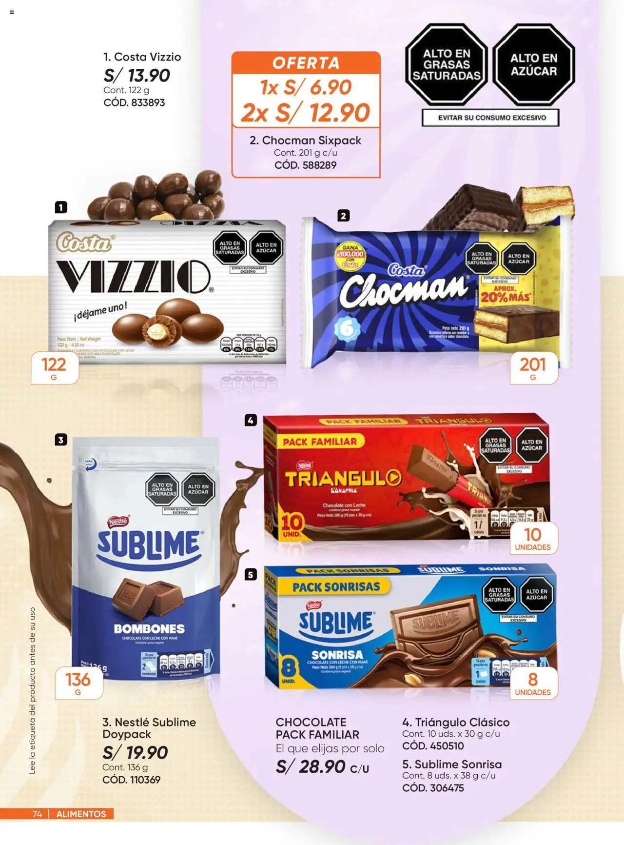Catálogo Azzorti válido desde 18.08.2025 | Página: 74 | Productos: Leche, Chocolate, Peso