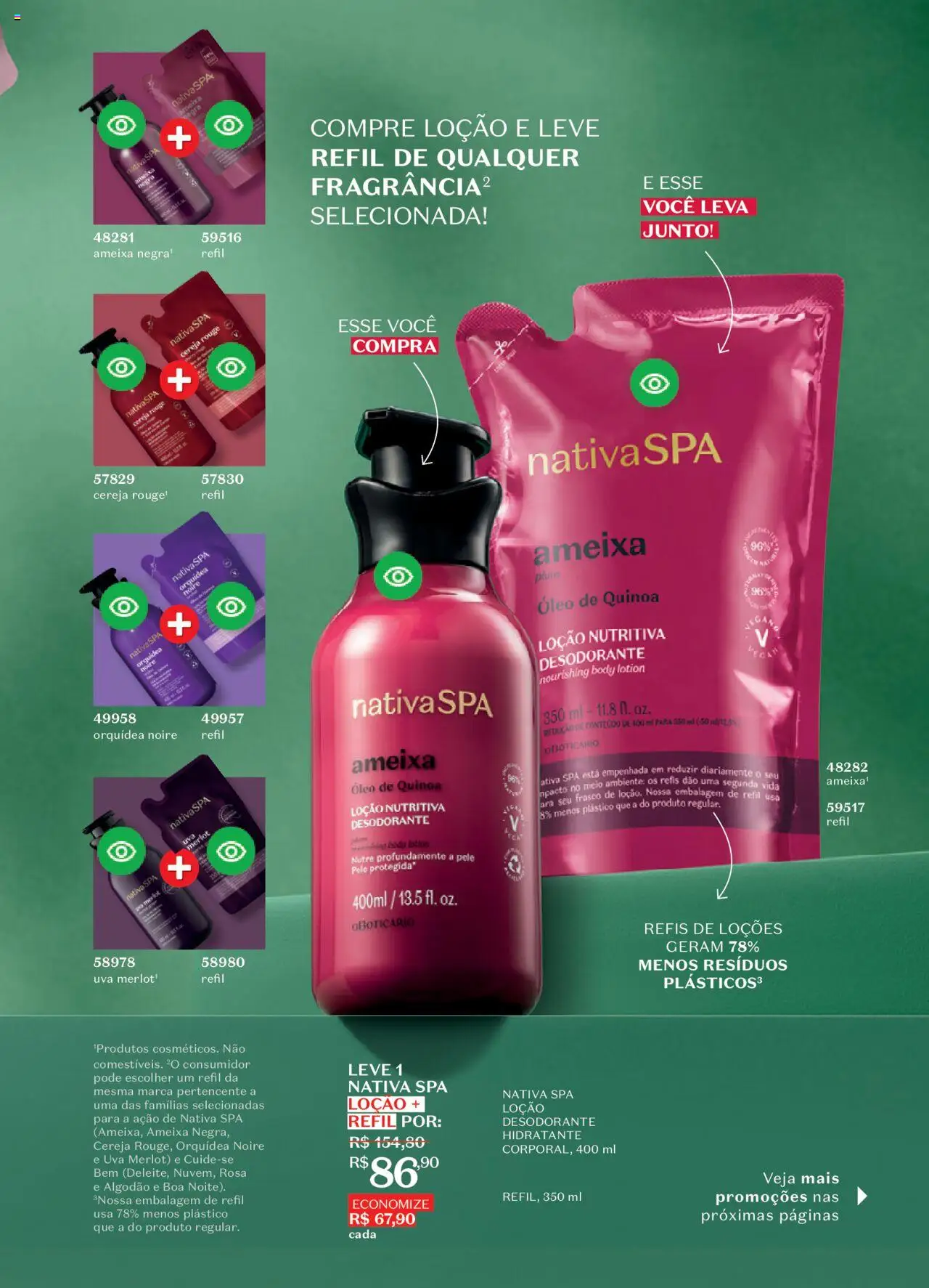 O Boticário Folheto - válido de 11.08.2025 | Página: 11 | Produtos: Cereja, Óleo, Algodão, Body