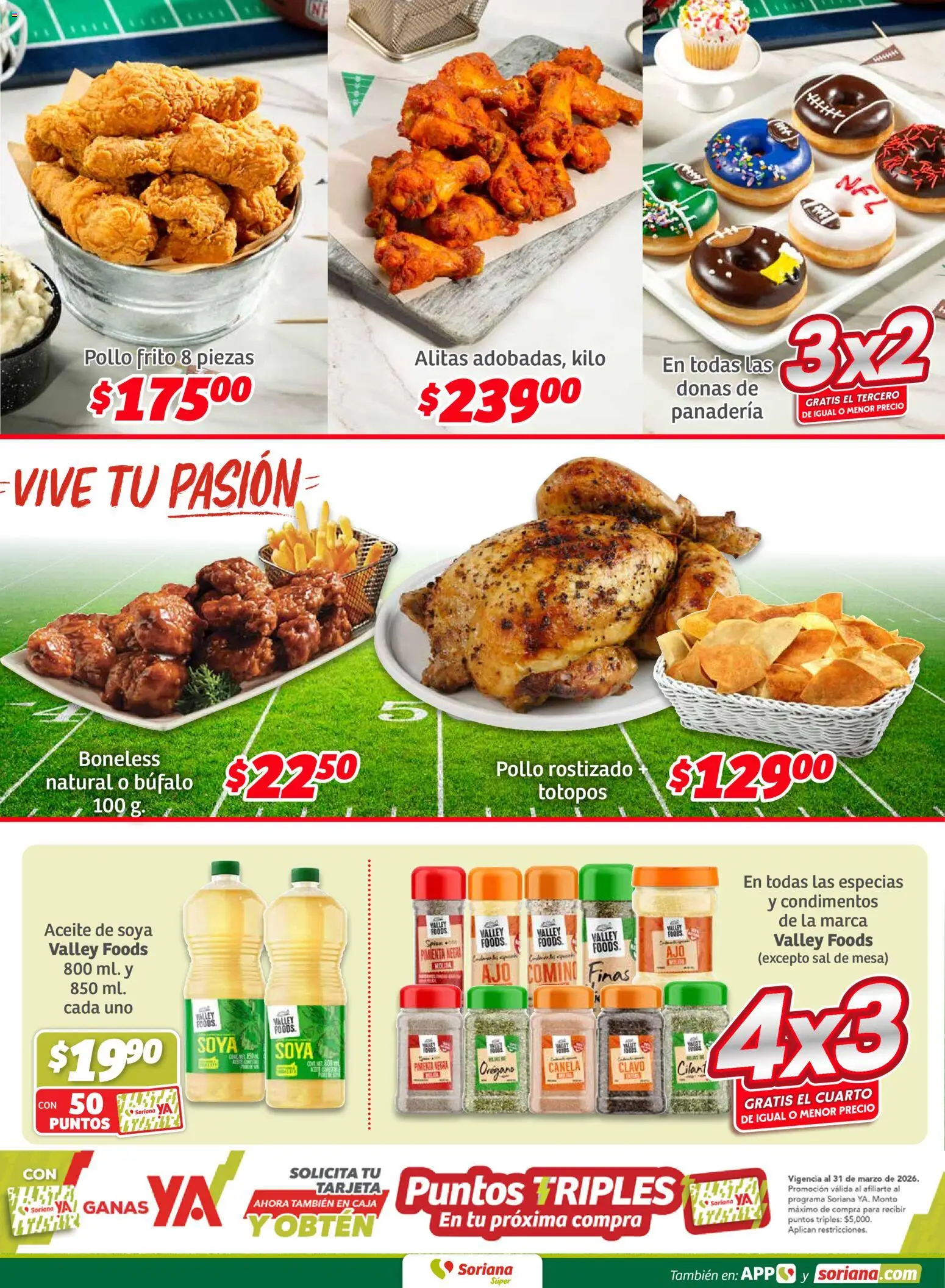 Nuevas ofertas de Soriana válidas en toda la República Mexicana desde el 05.02.2026. ¡Encuentra las mejores ofertas en Soriana - Fin de Semana Súper: Tijuana, Mexicali, Ensenada, San Luis Río Colorado y Tecate! | Página: 4