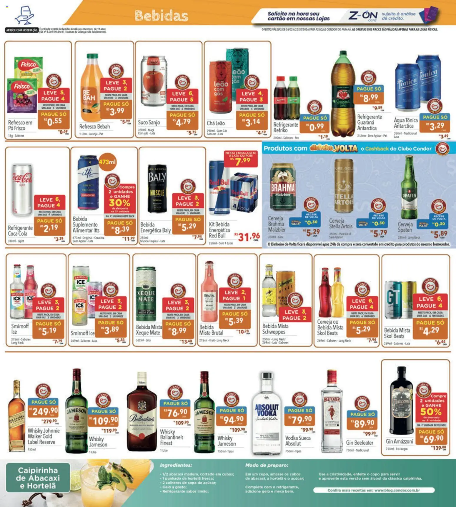 Supermercados Condor Folheto - válido de 05.02.2026 | Página: 18