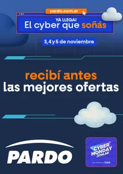 Vista previa Pardo Cyber Monday aviso válido desde el 30.10.2025