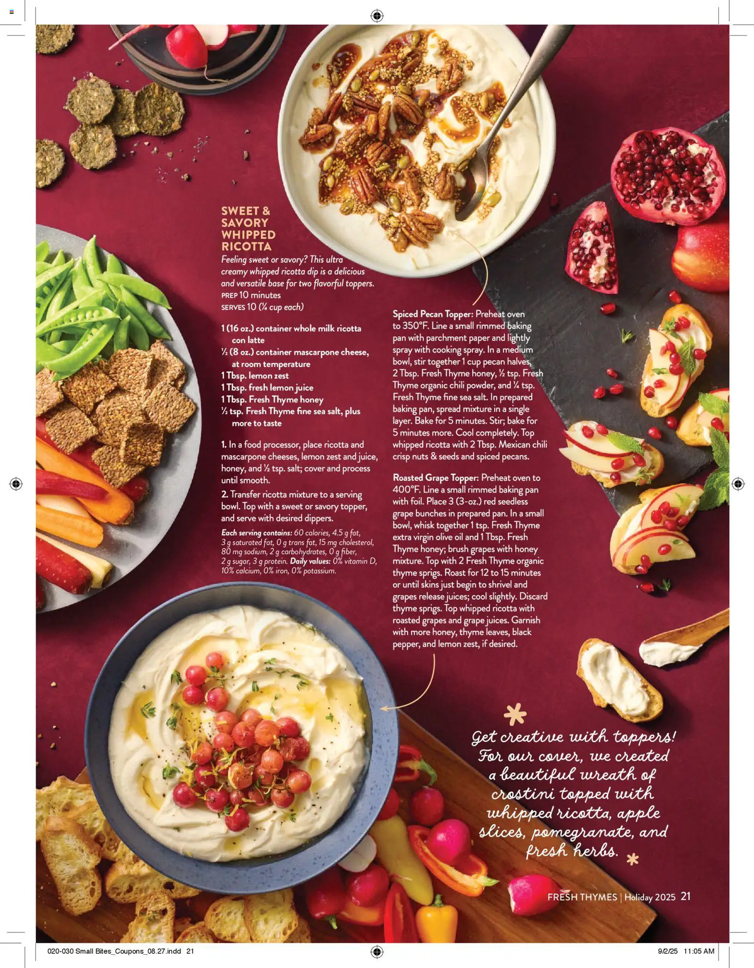 Fresh Thyme Magazine Holiday 2025 - valid from 15.11.2025 | Page: 23 | Products: Oil, Nuts, Grapes, Oven