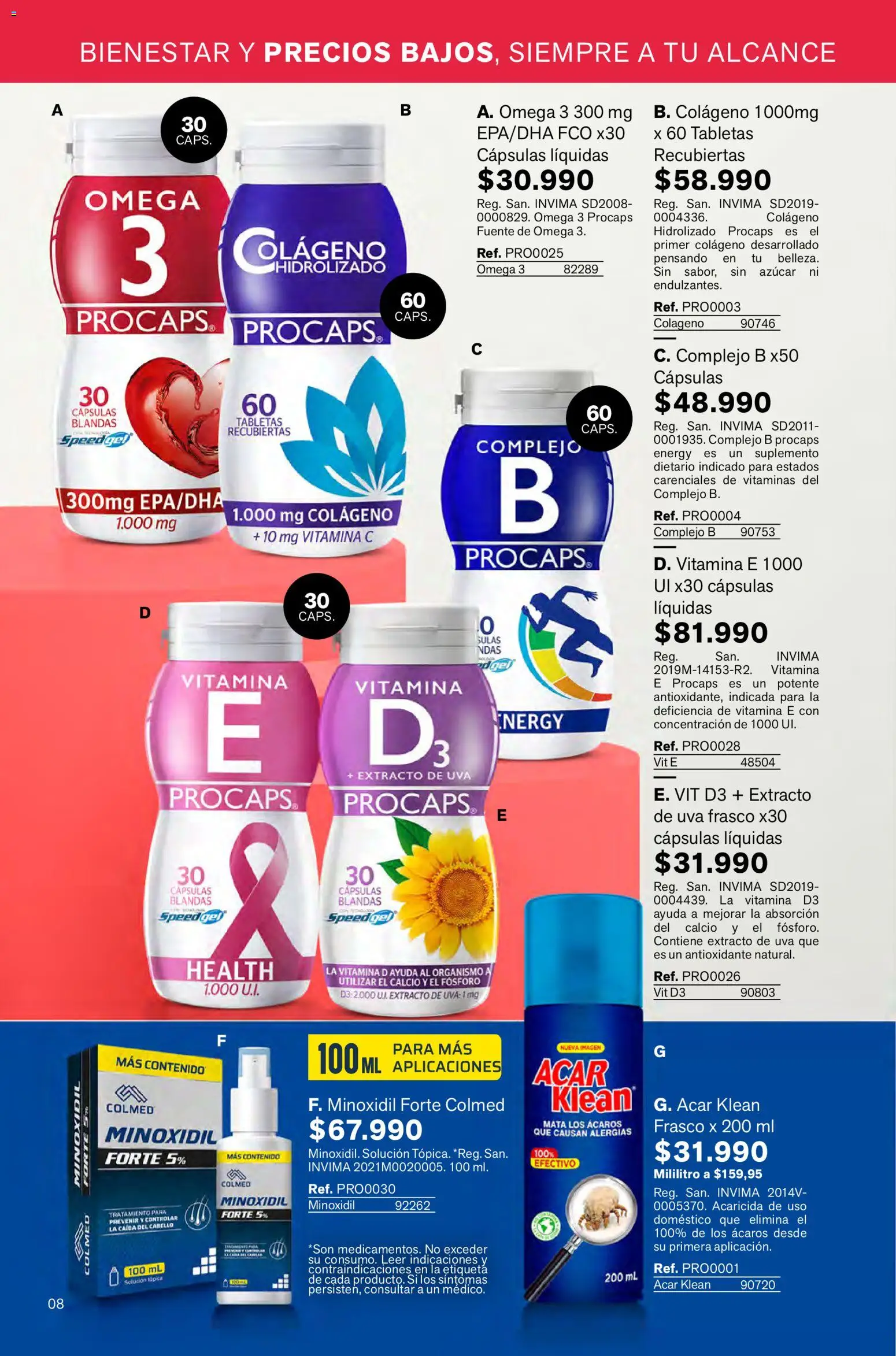 Leonisa revista - valida desde el 02.01.2026 | Página: 8 | Productos: Frasco, Azucar, Suplemento dietario, Uva