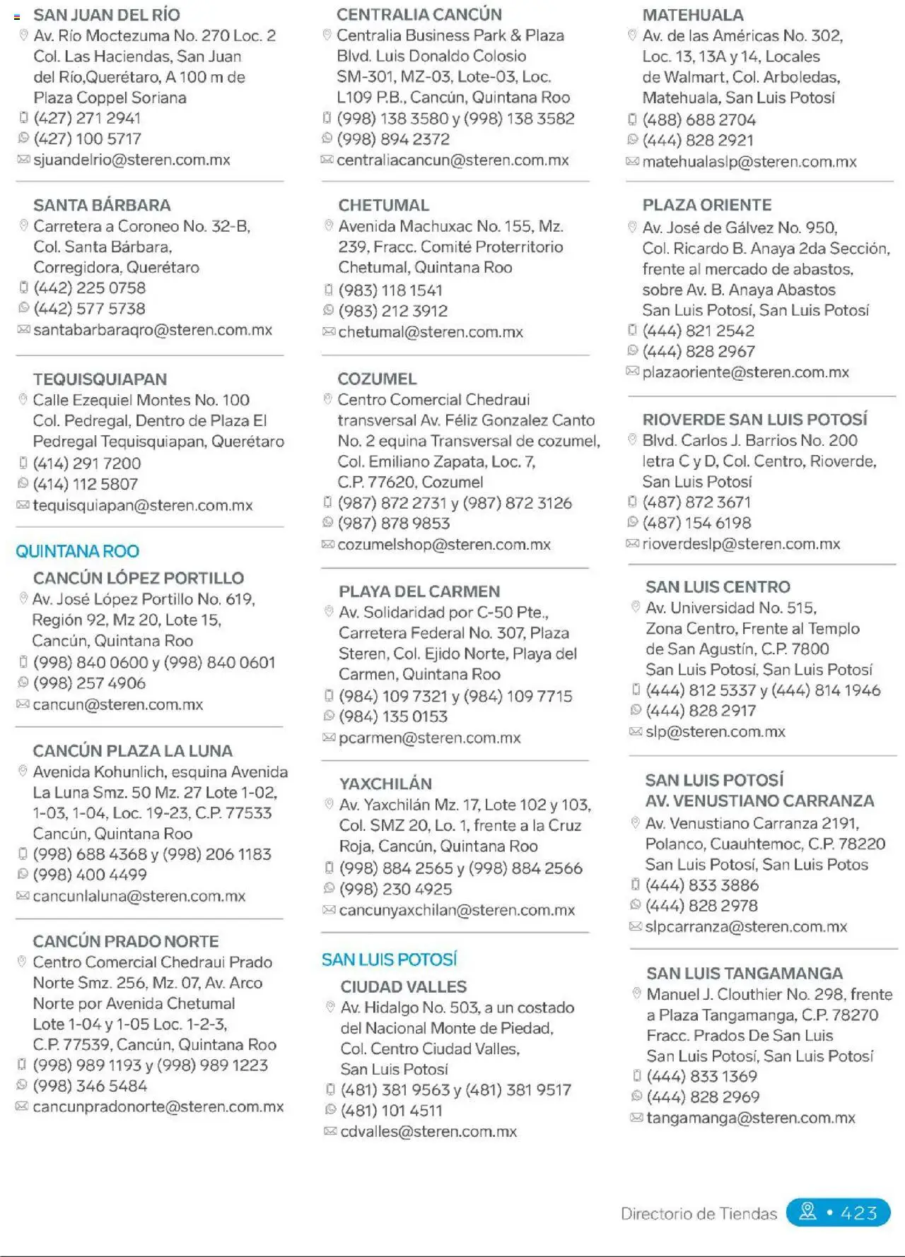 Nuevas ofertas de Steren válidas en toda la República Mexicana desde el 01.01.2025. ¡Encuentra las mejores ofertas en Steren catálogo! | Página: 441 | Productos: Sobre
