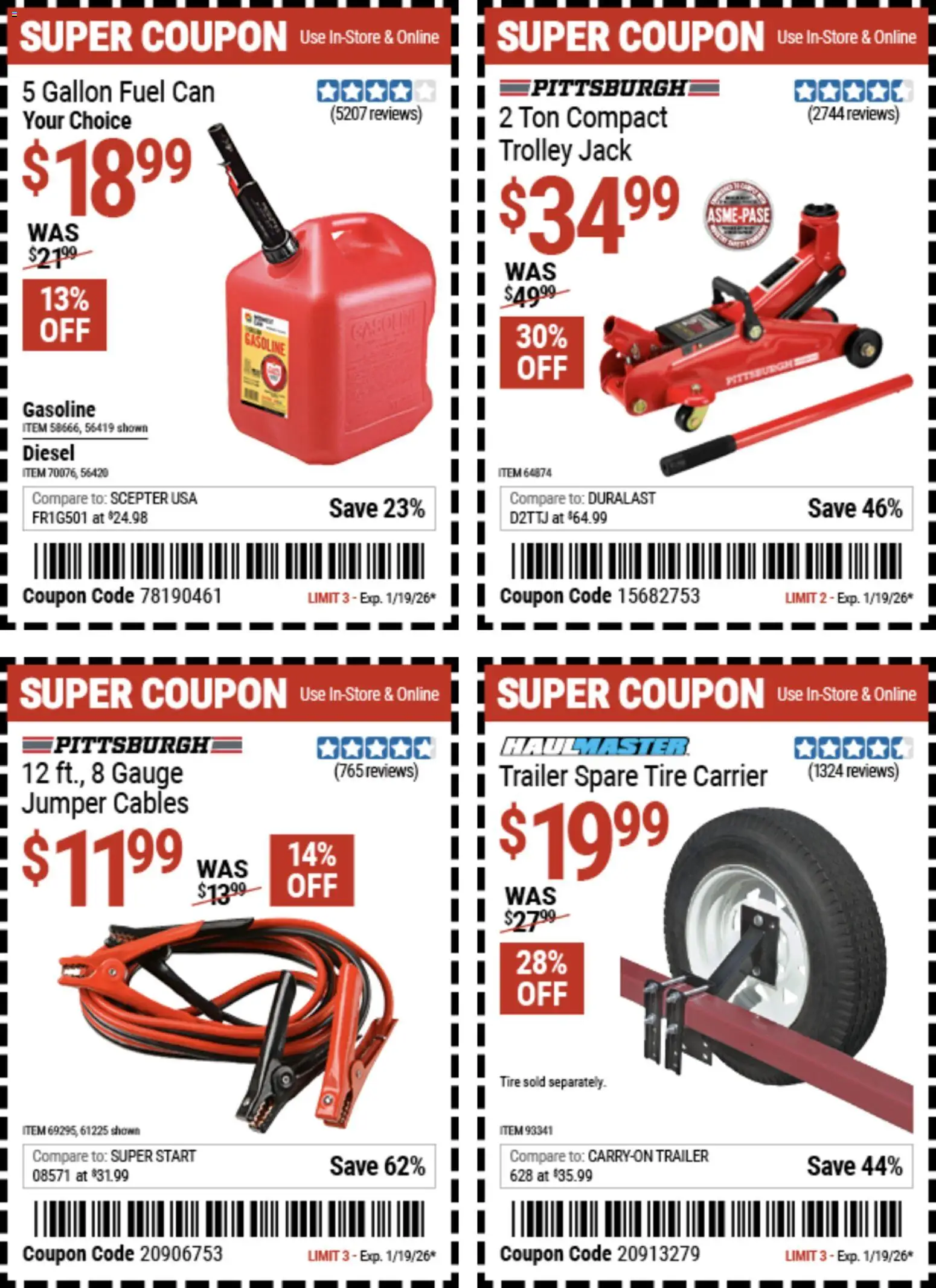 Harbor Freight Weekly Ad - valid from 29.12.2025 | Page: 14 | Products: Tire